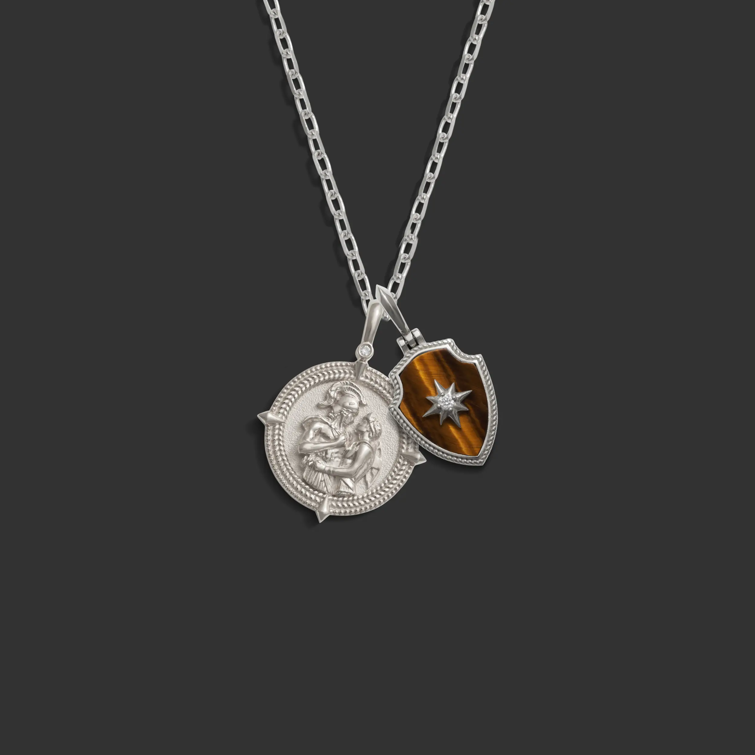 Achilles Shield Necklace Set - Image 3