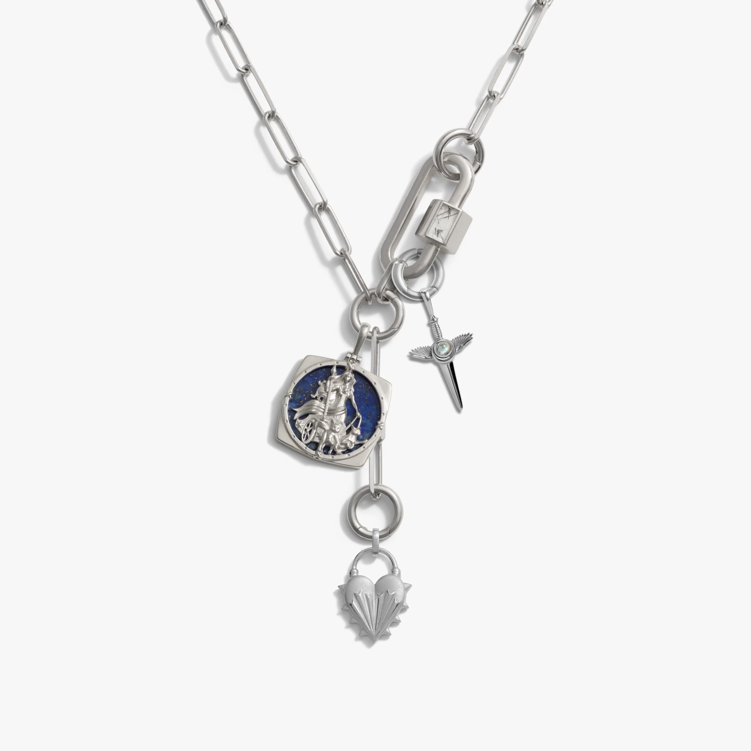 Warrior's Heart Charm Lariat - Image 4