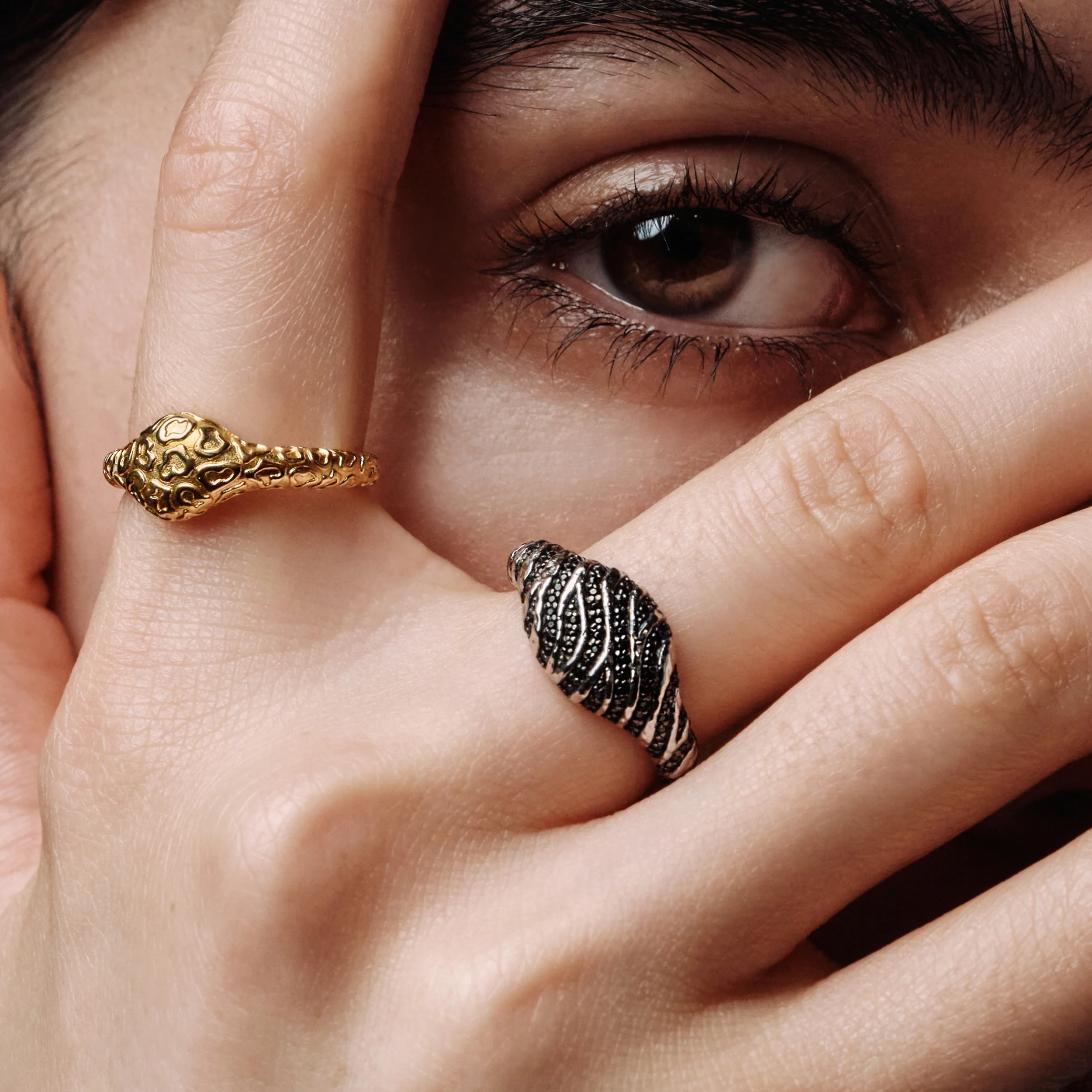 Tiger Print Signet Ring - Image 2
