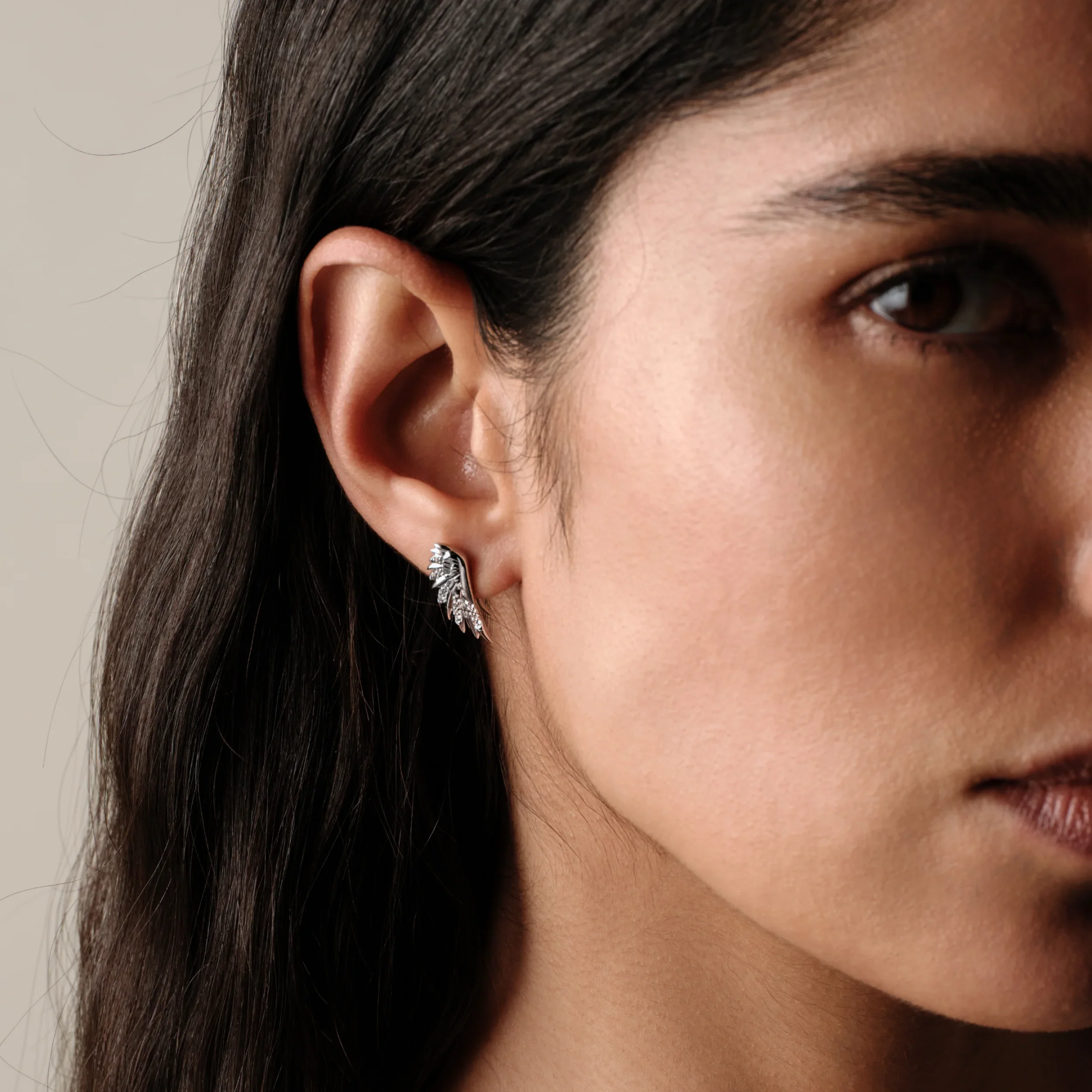 Sapphire Wing Ear Climber - Image 5