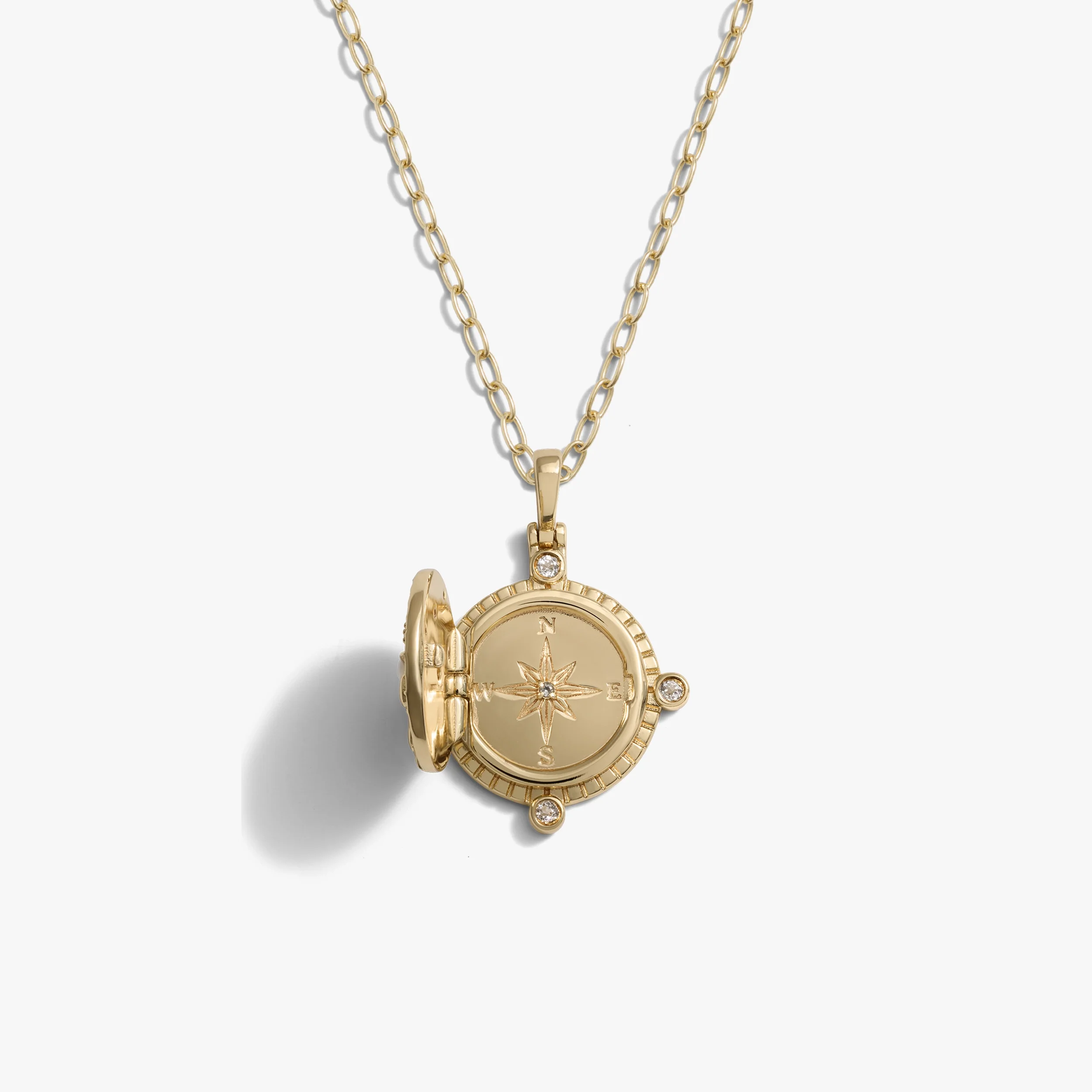 Compass Locket Necklace - Image 6