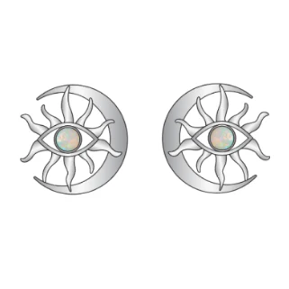 Cosmic Moon Eye Stud - Image 11