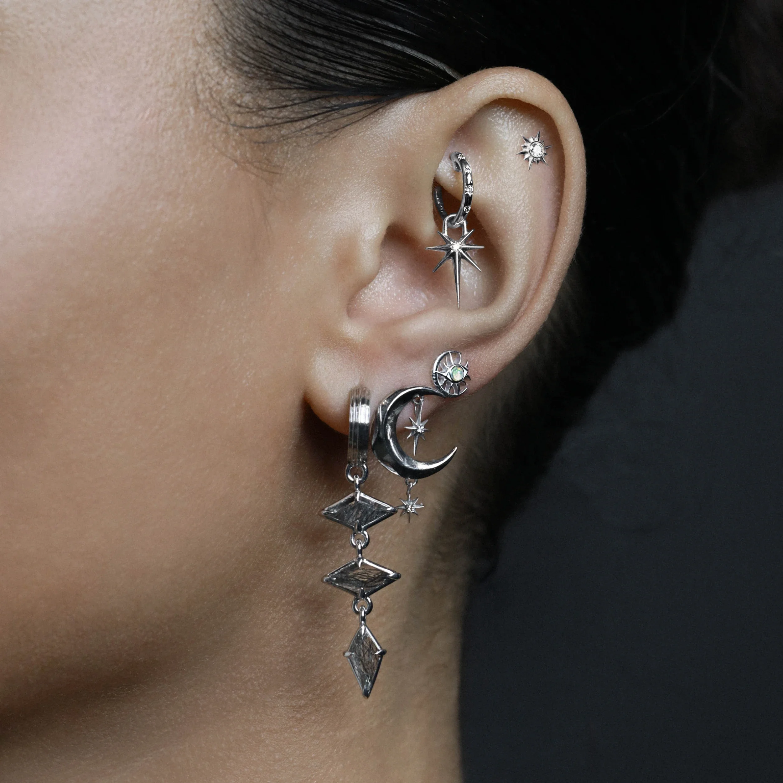 Cosmic Moon Eye Stud - Image 2
