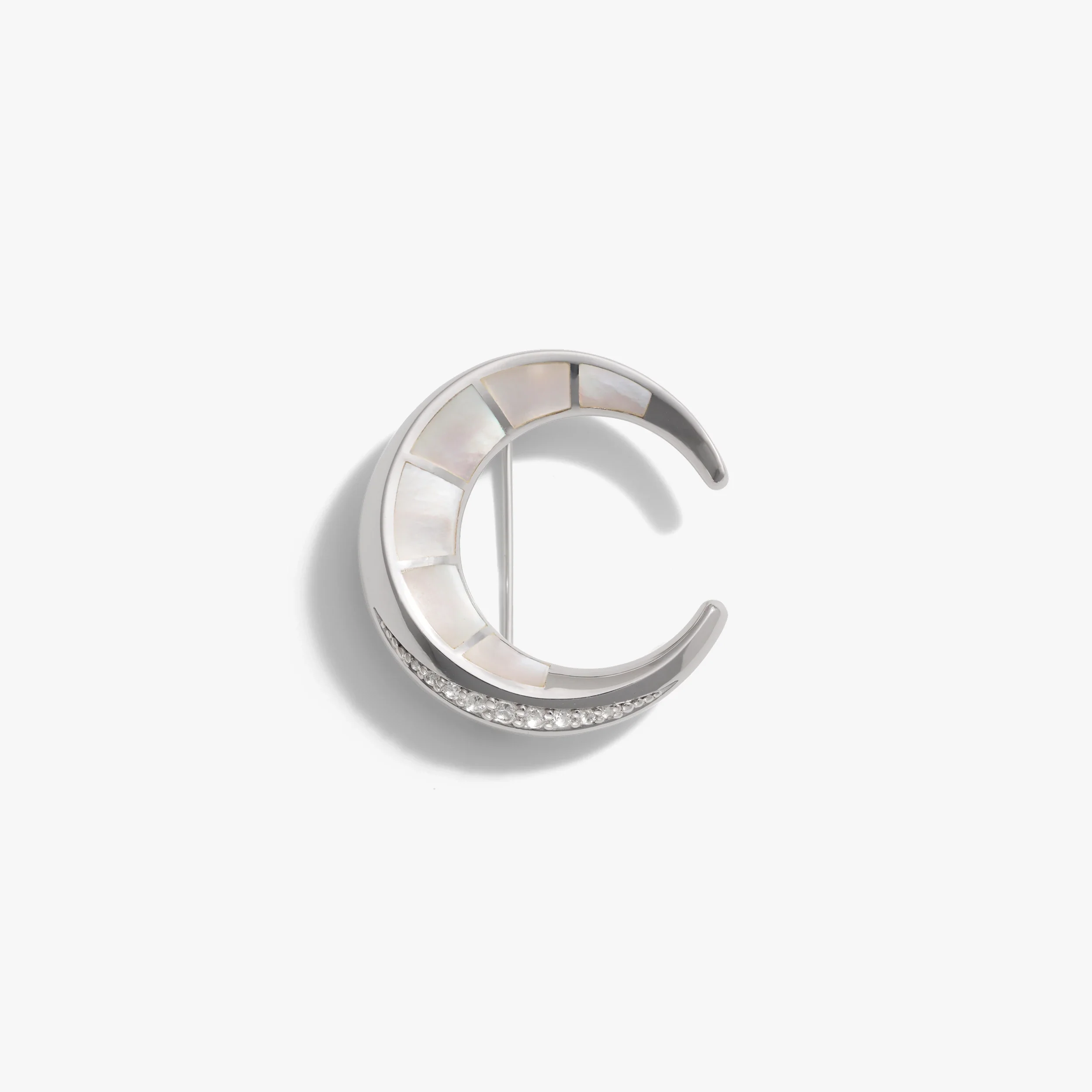 Crescent Moon Brooch