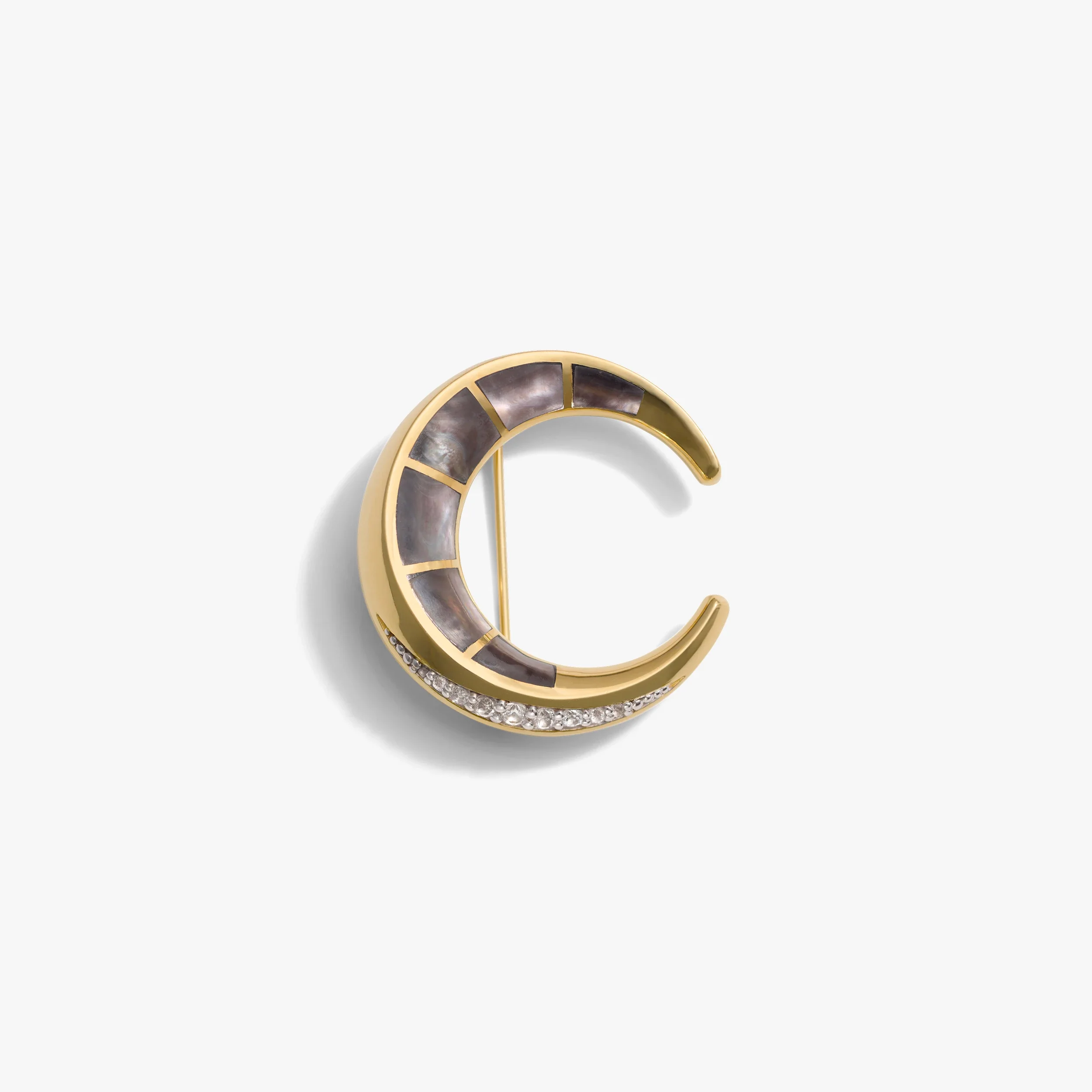 Crescent Moon Brooch - Image 4