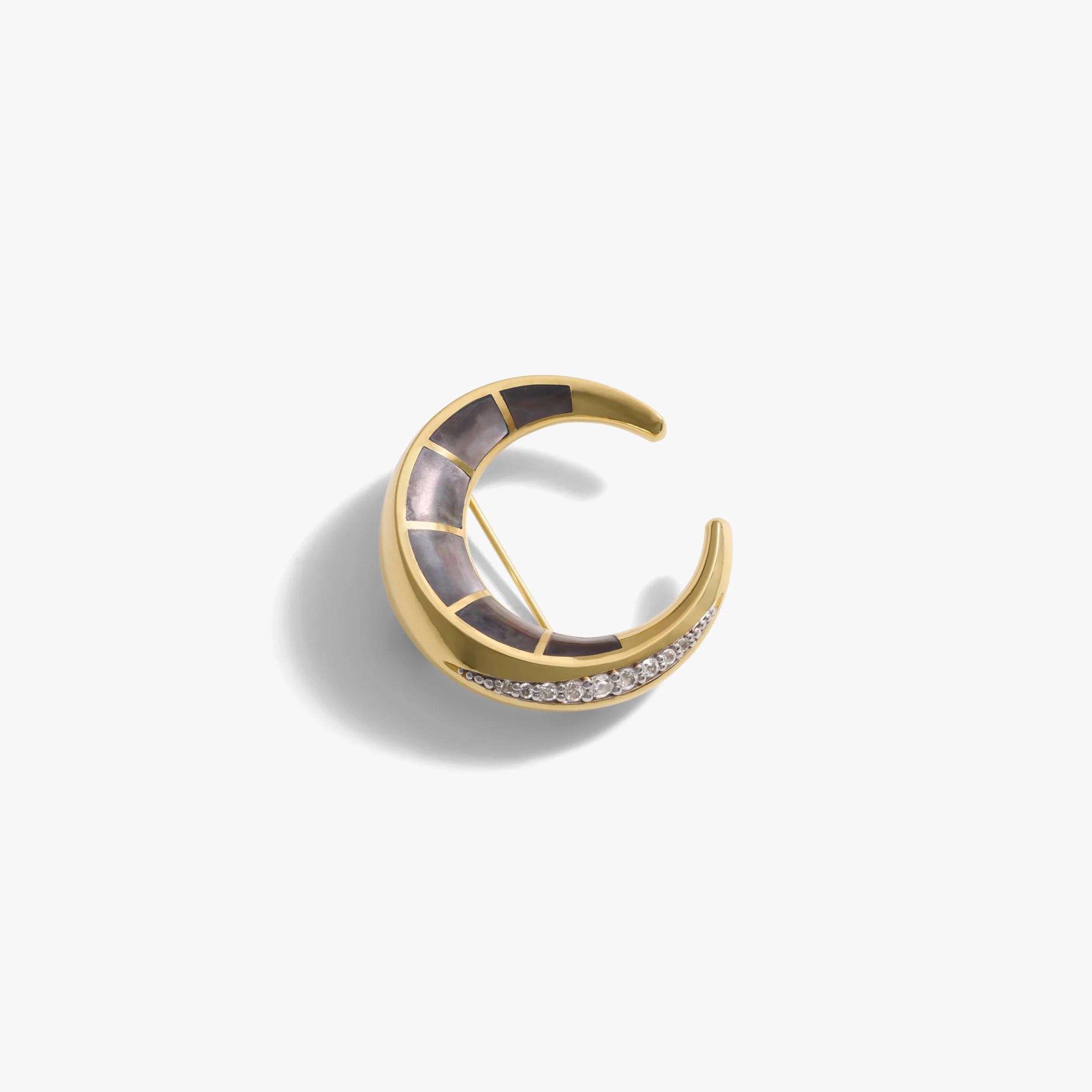 Crescent Moon Brooch - Image 5