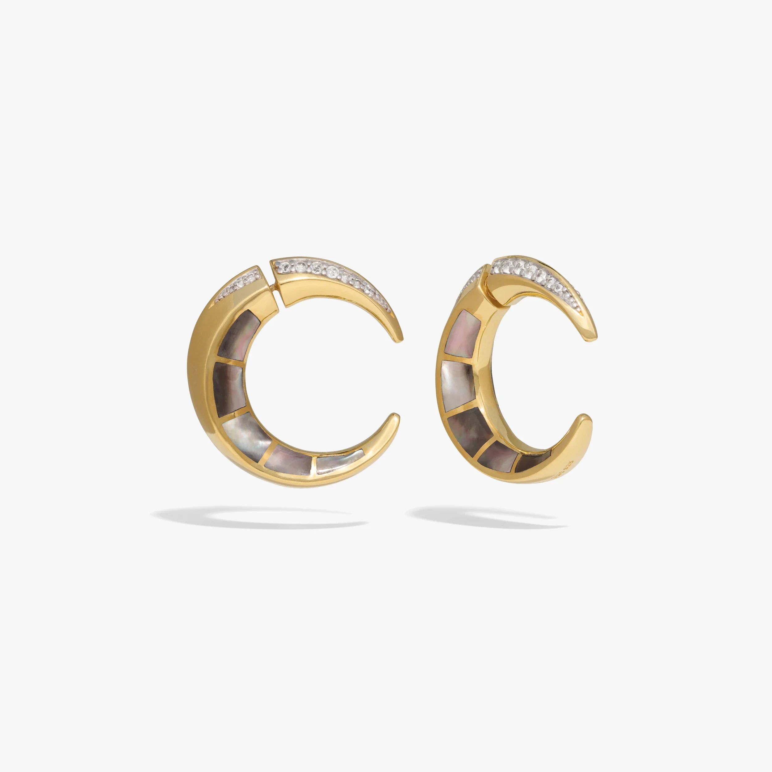 Crescent Moon Statement Earrings - Image 6