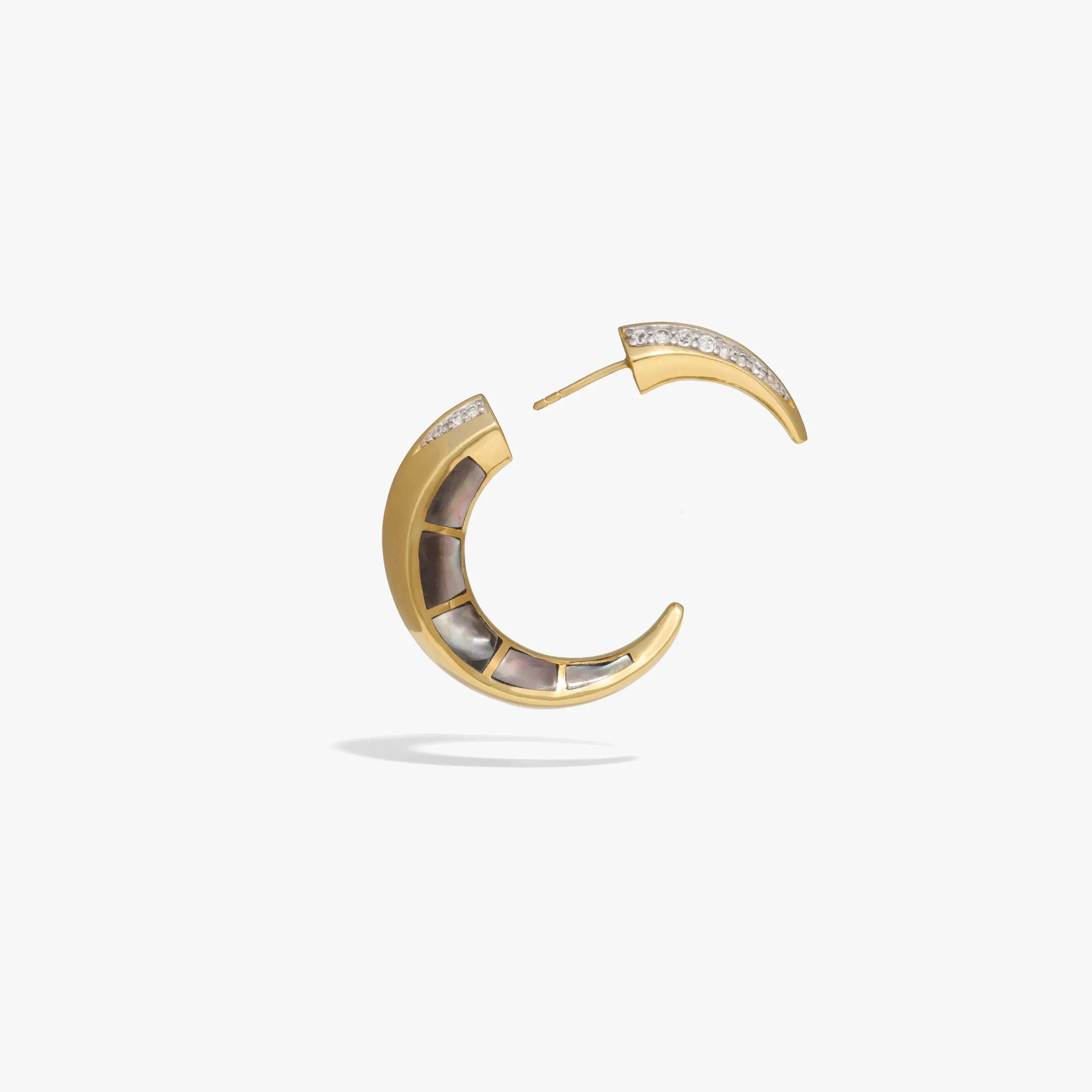 Crescent Moon Statement Earrings - Image 7