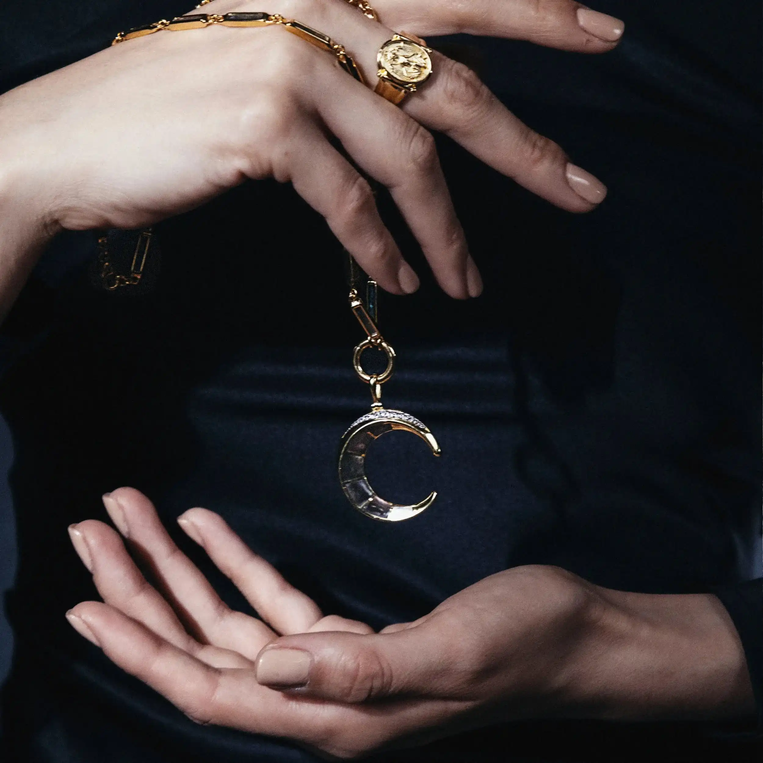 Crescent Moon Pendant - Image 3