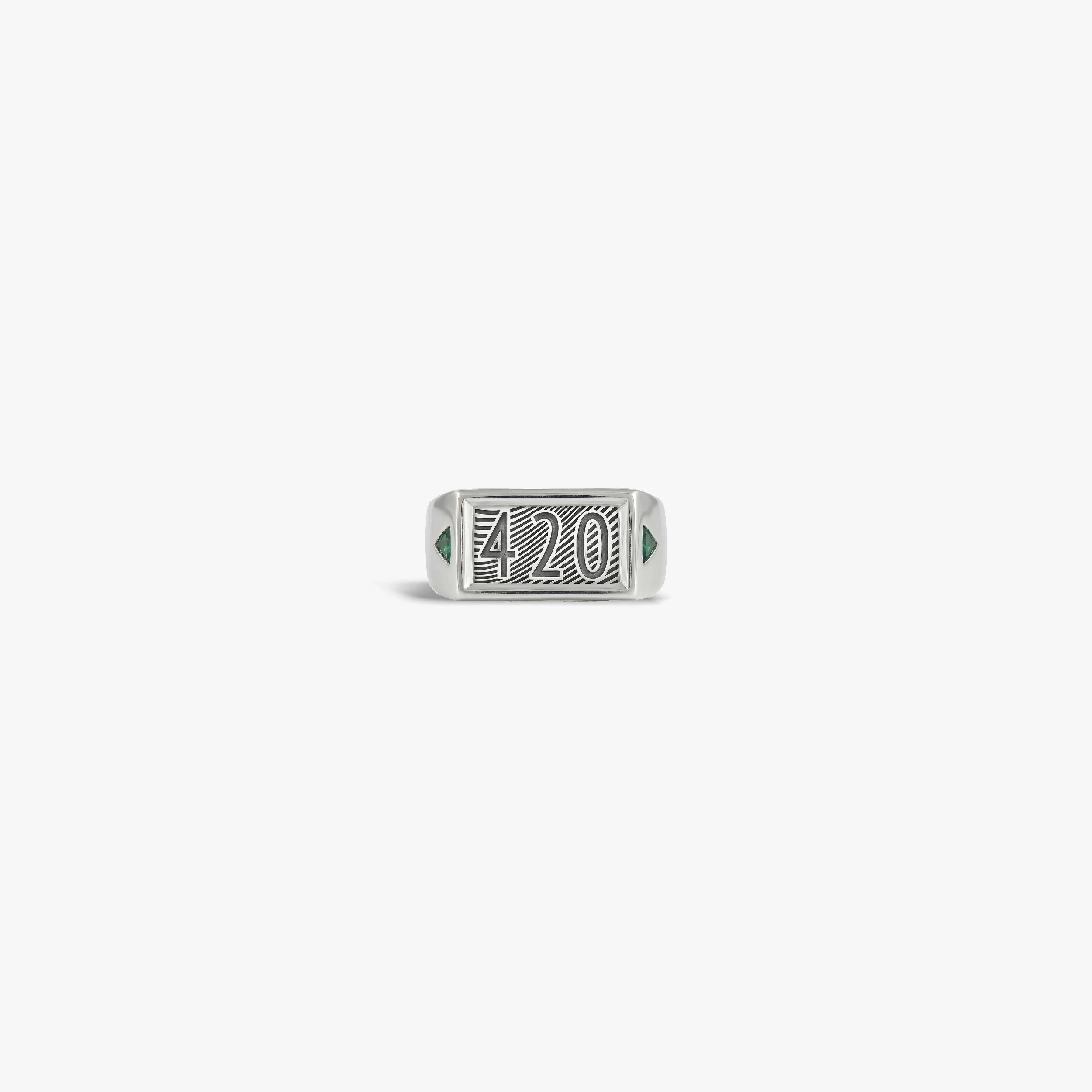Emerald Striker Signet Ring
