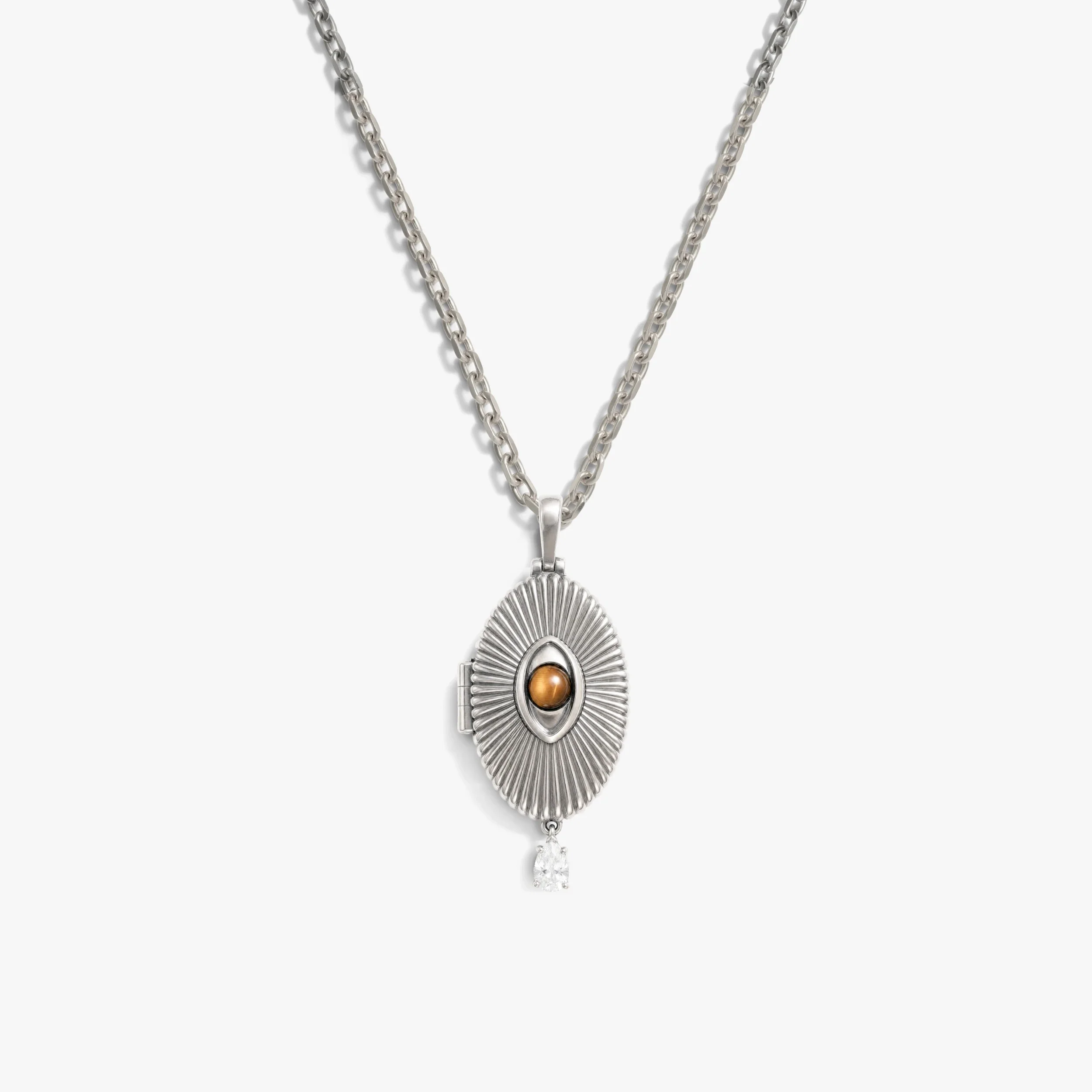 Lover's Eye Locket Necklace - Image 4