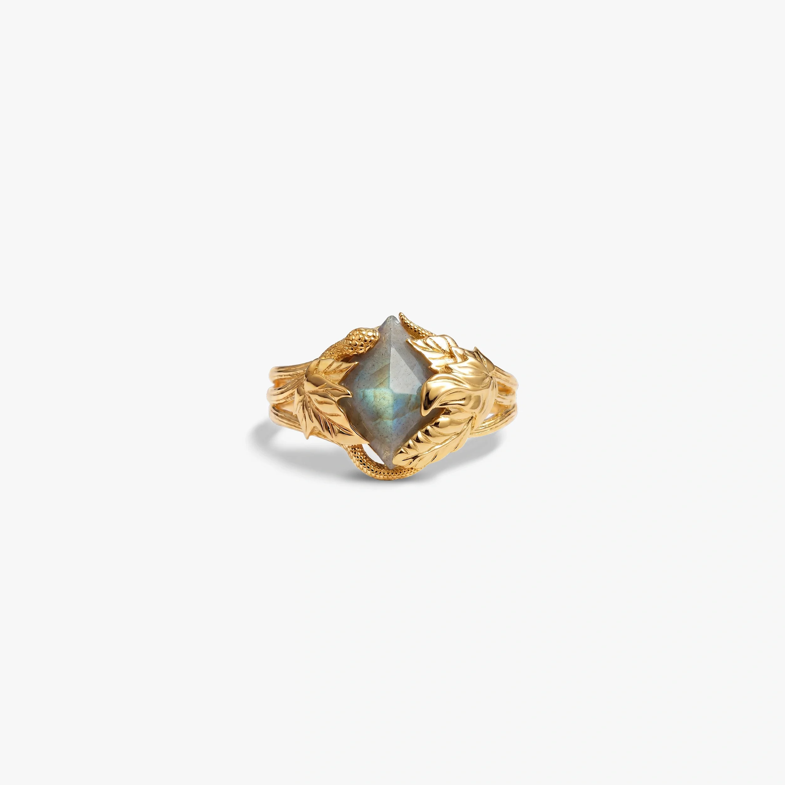 Gemstone Snake In The Garden Ring