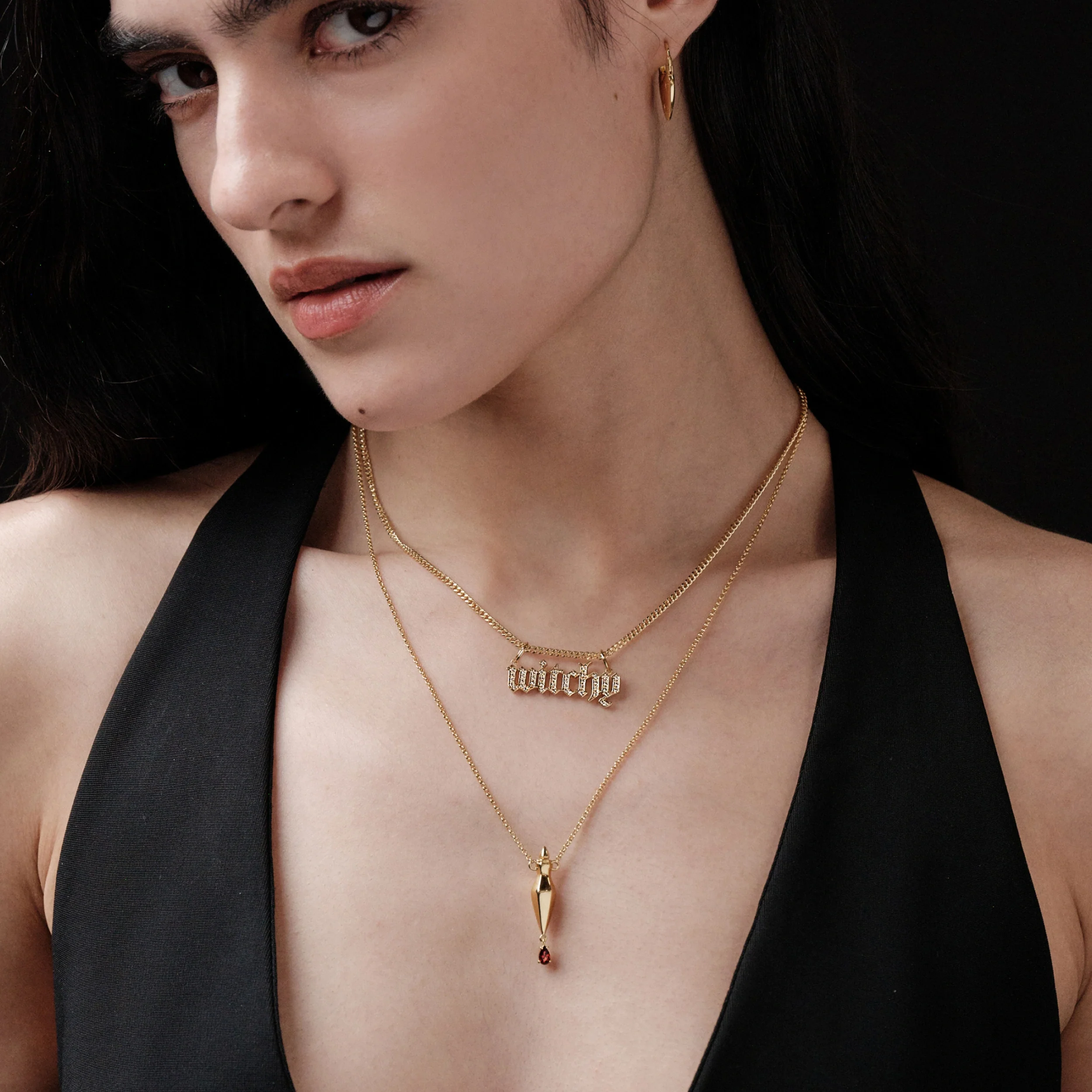 Witchy Nameplate Pendant - Image 4