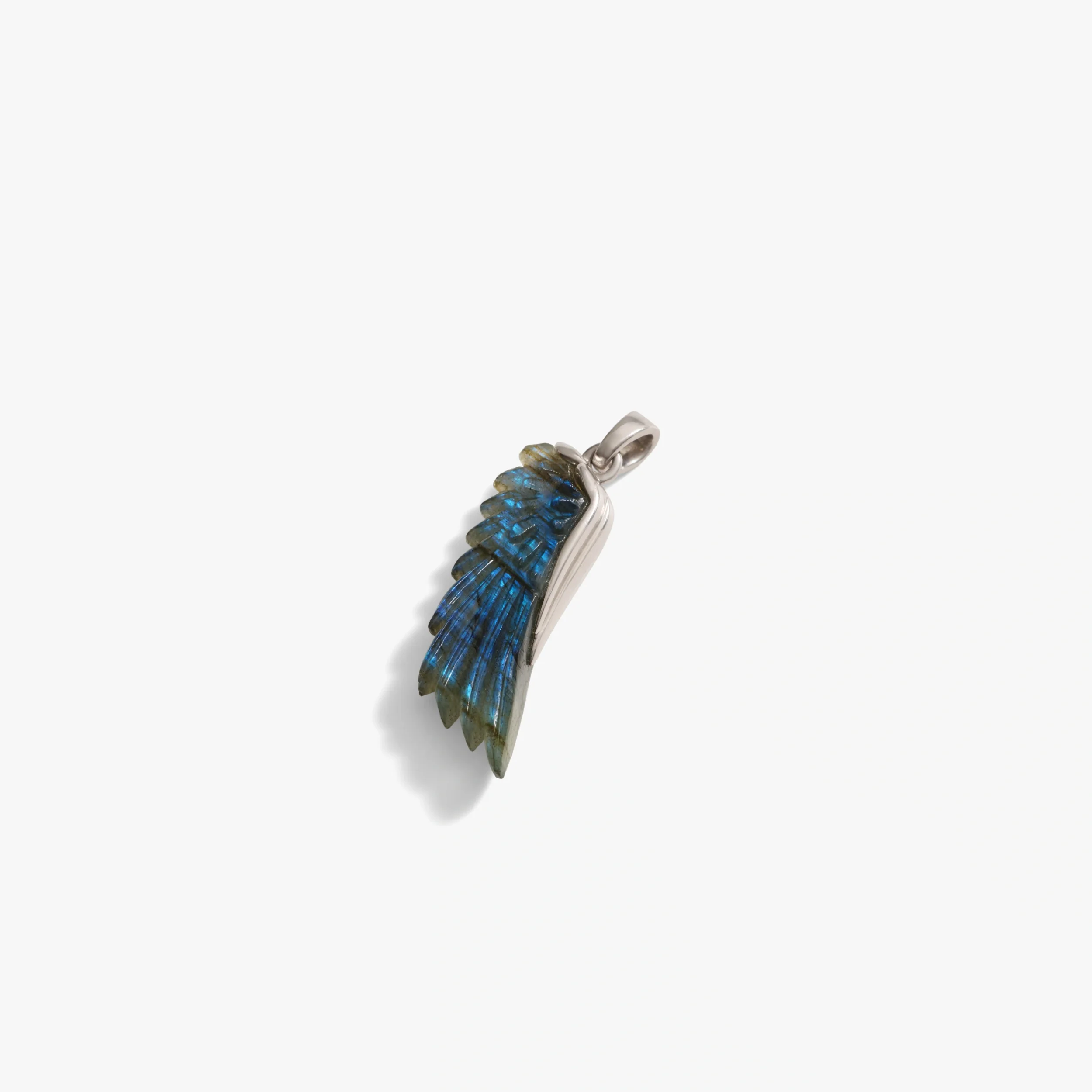 Gemstone Angel Wing Necklace - Image 4