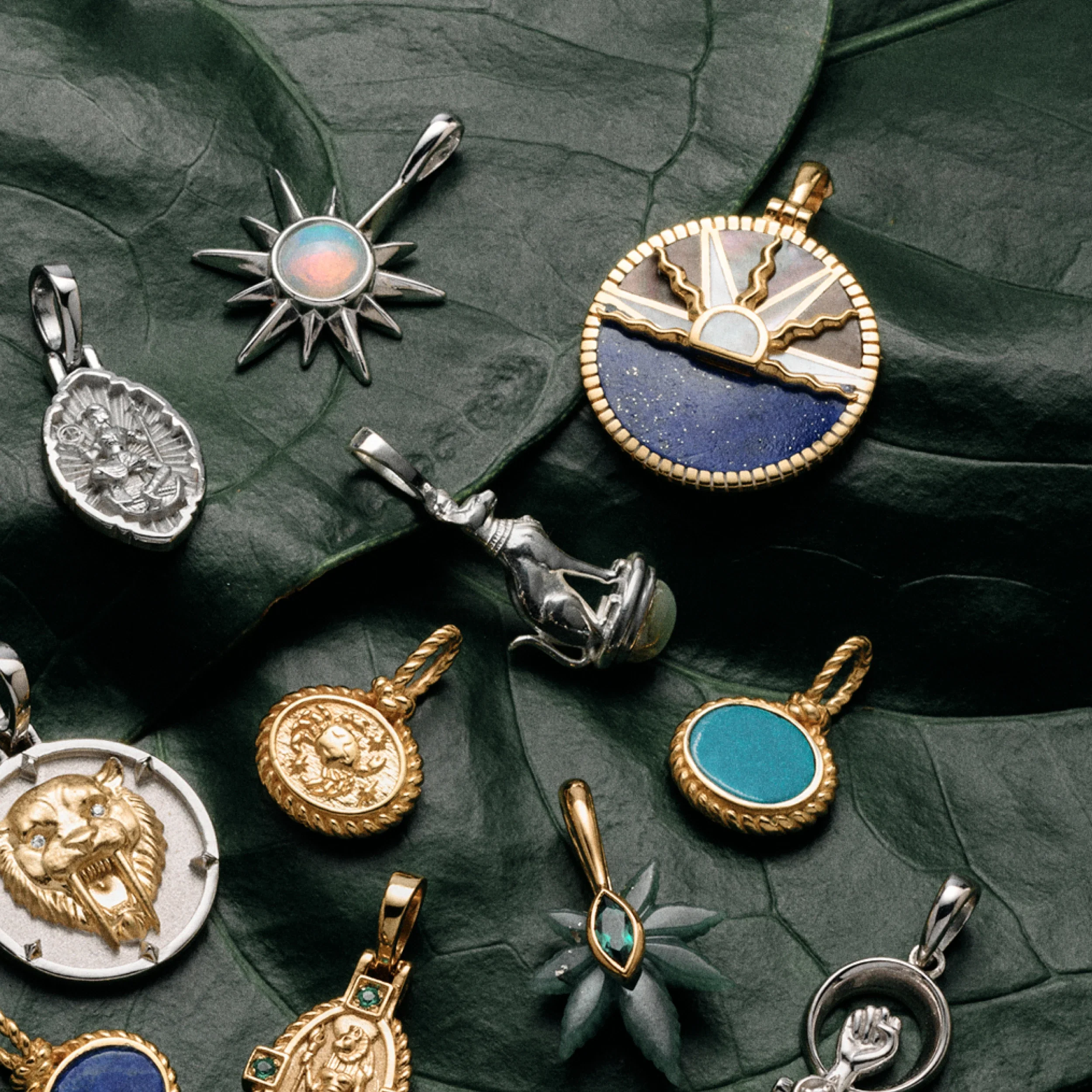 Gemstone Inlay Sunrise Coin - Image 3