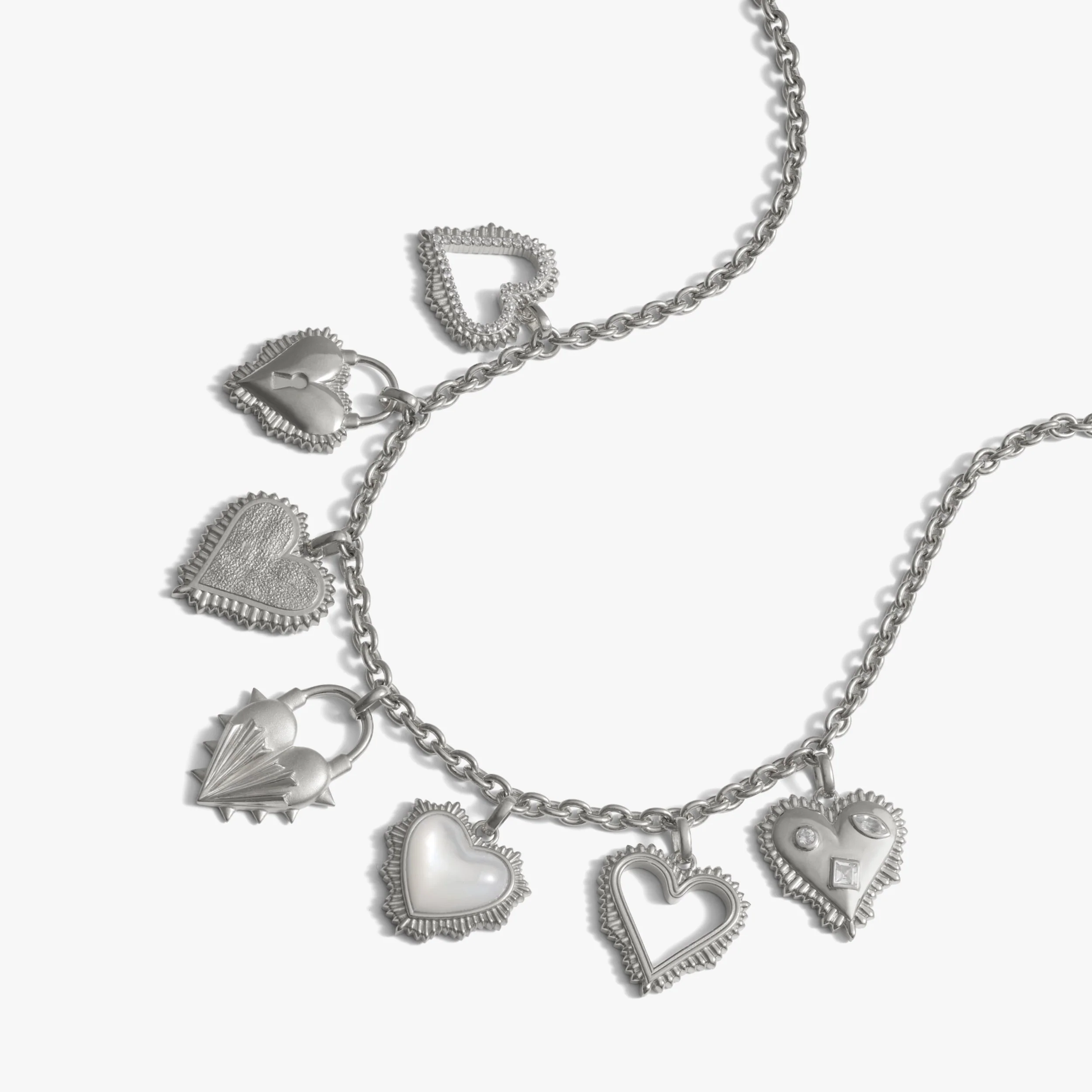 Radiant Heart Statement Charm Necklace - Image 6