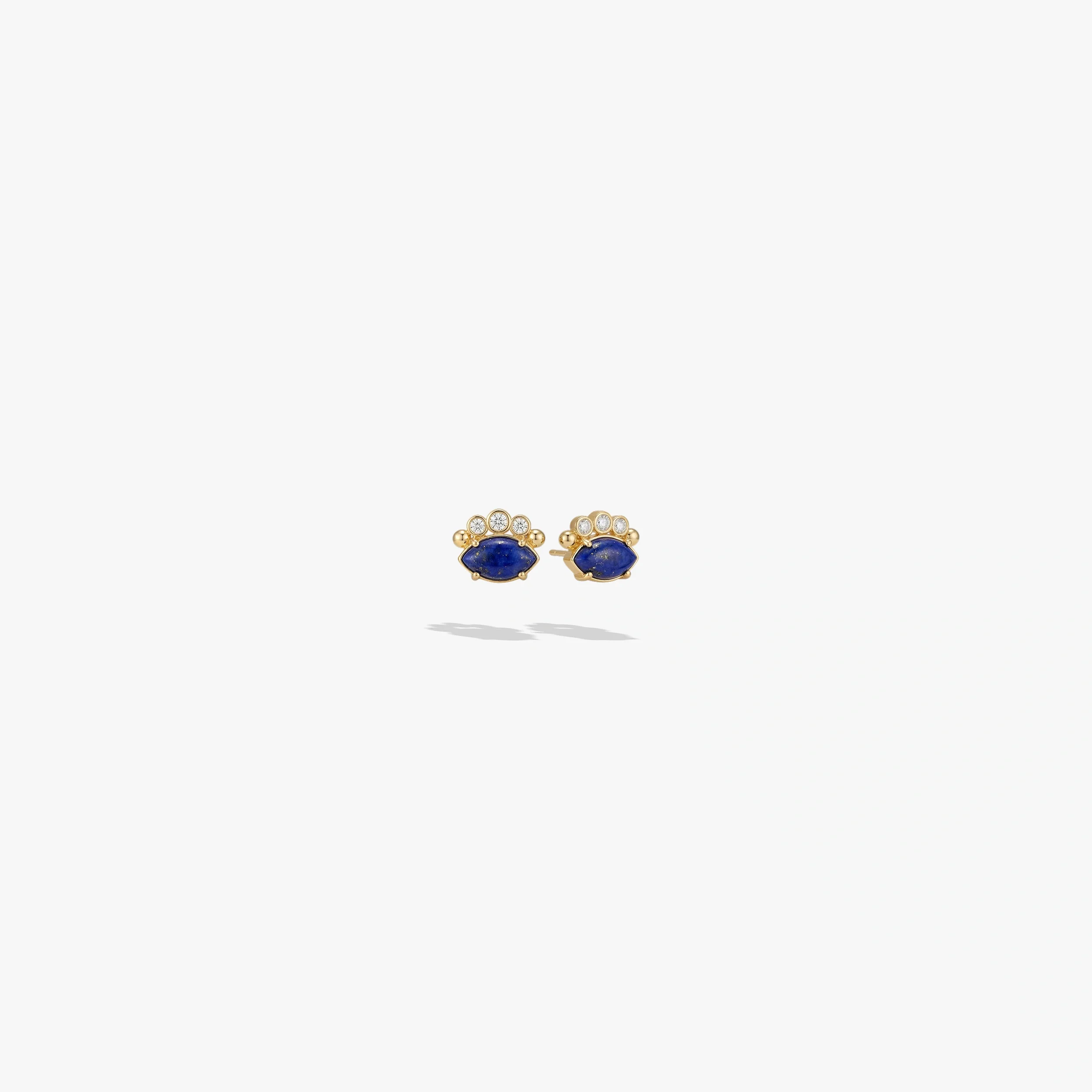 Evil Eye Cabochon Studs