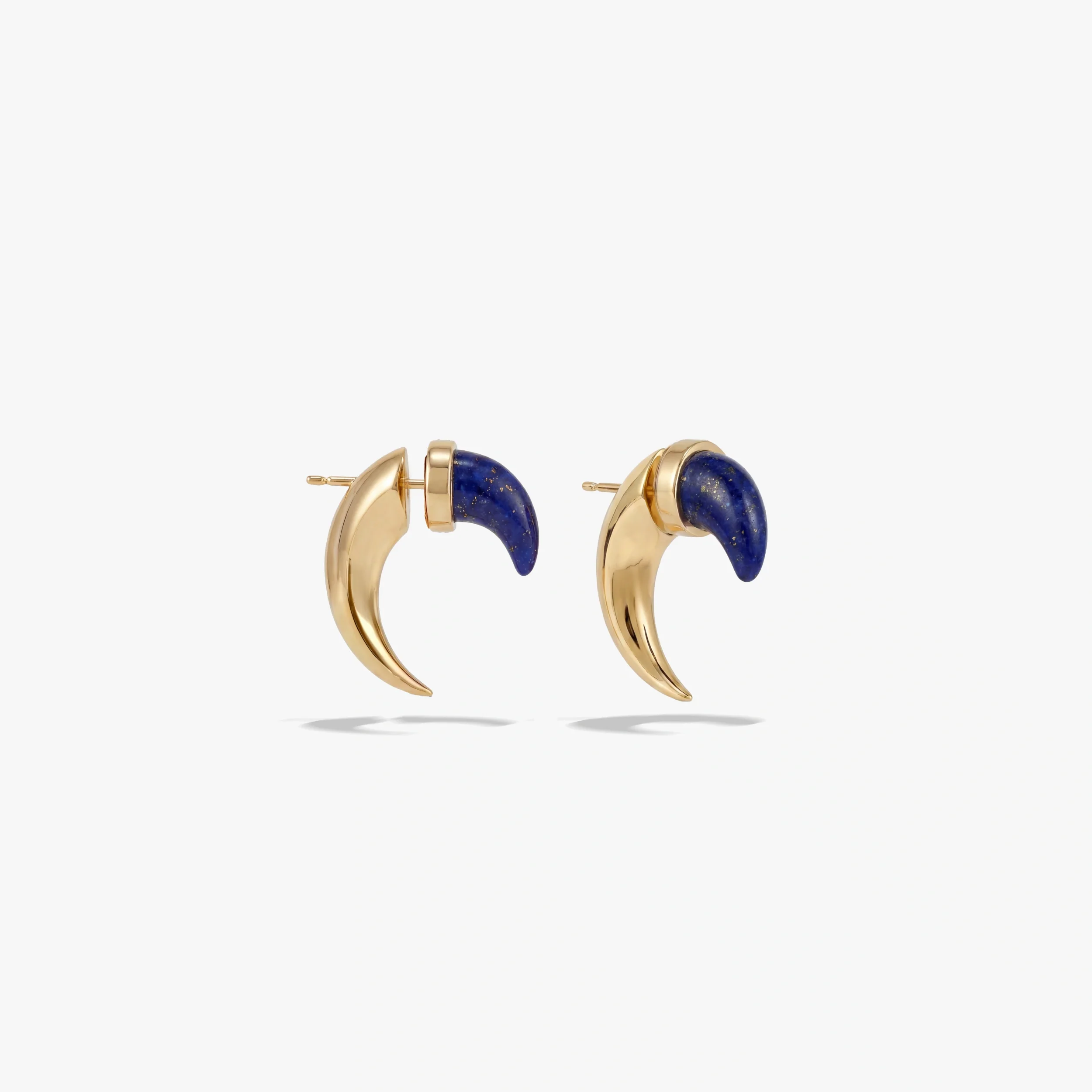 Gemstone Saber-Tooth Earrings - Image 8