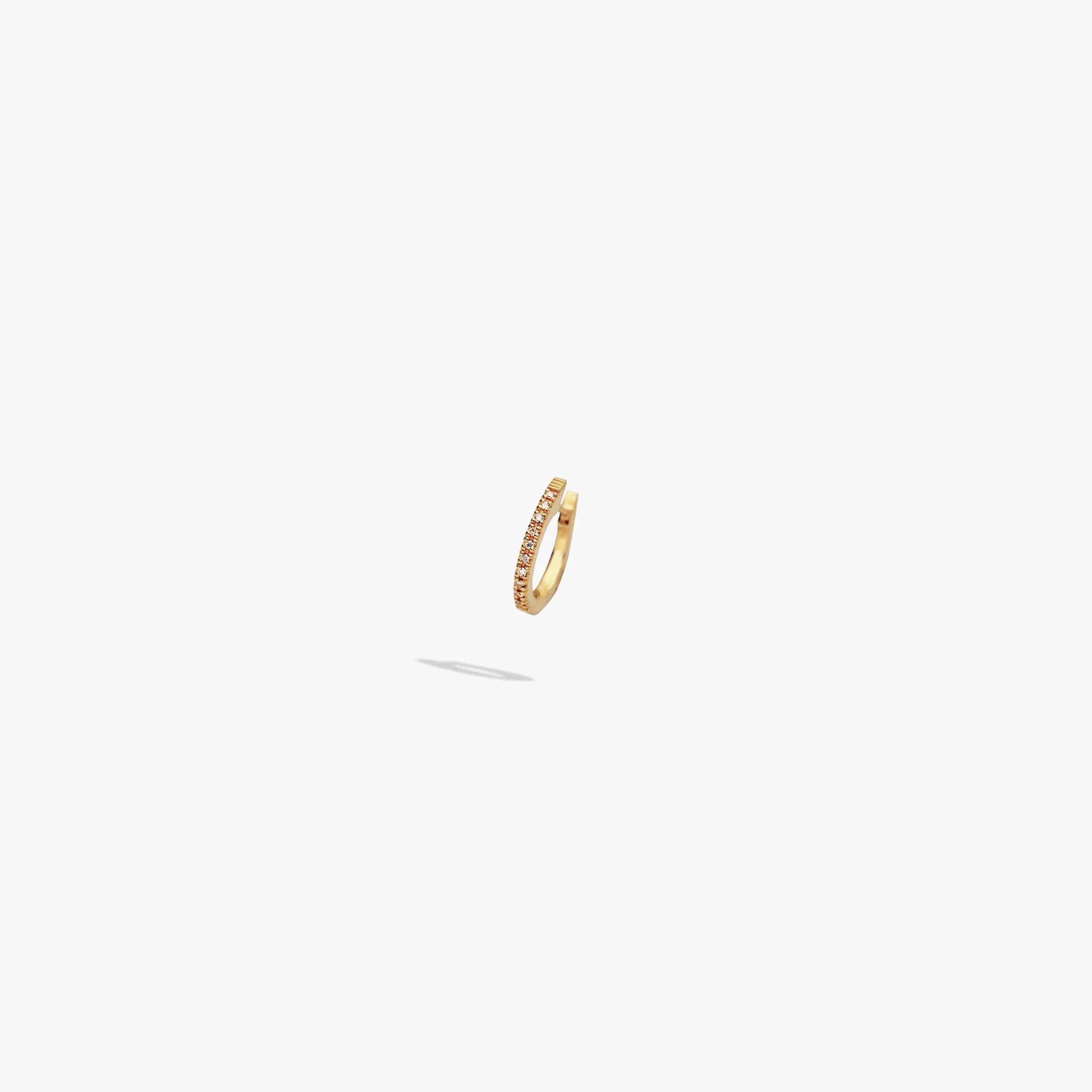 Diamond Huggie Earrings - Image 6