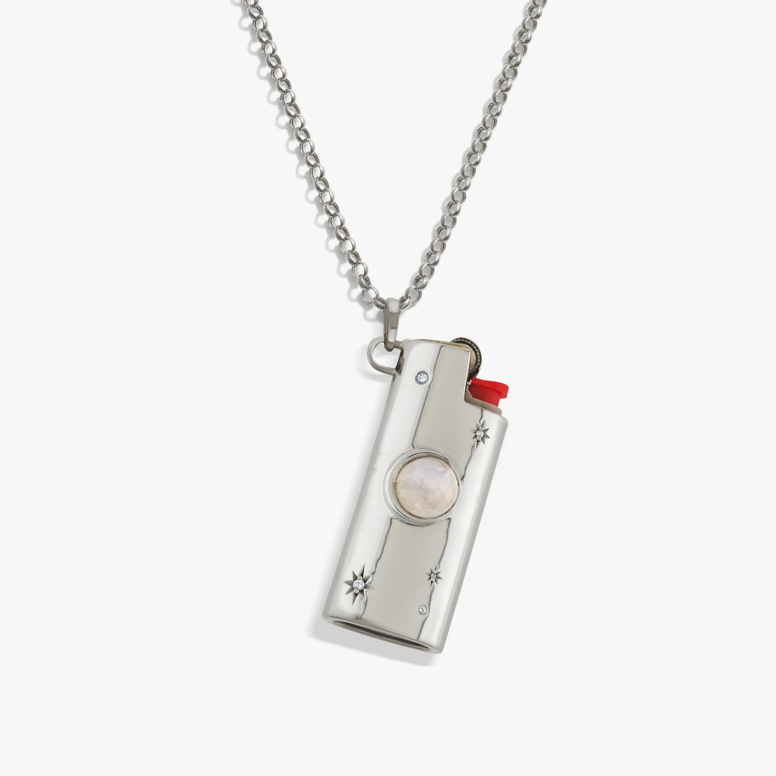 Cosmic Mini Lighter Case Necklace