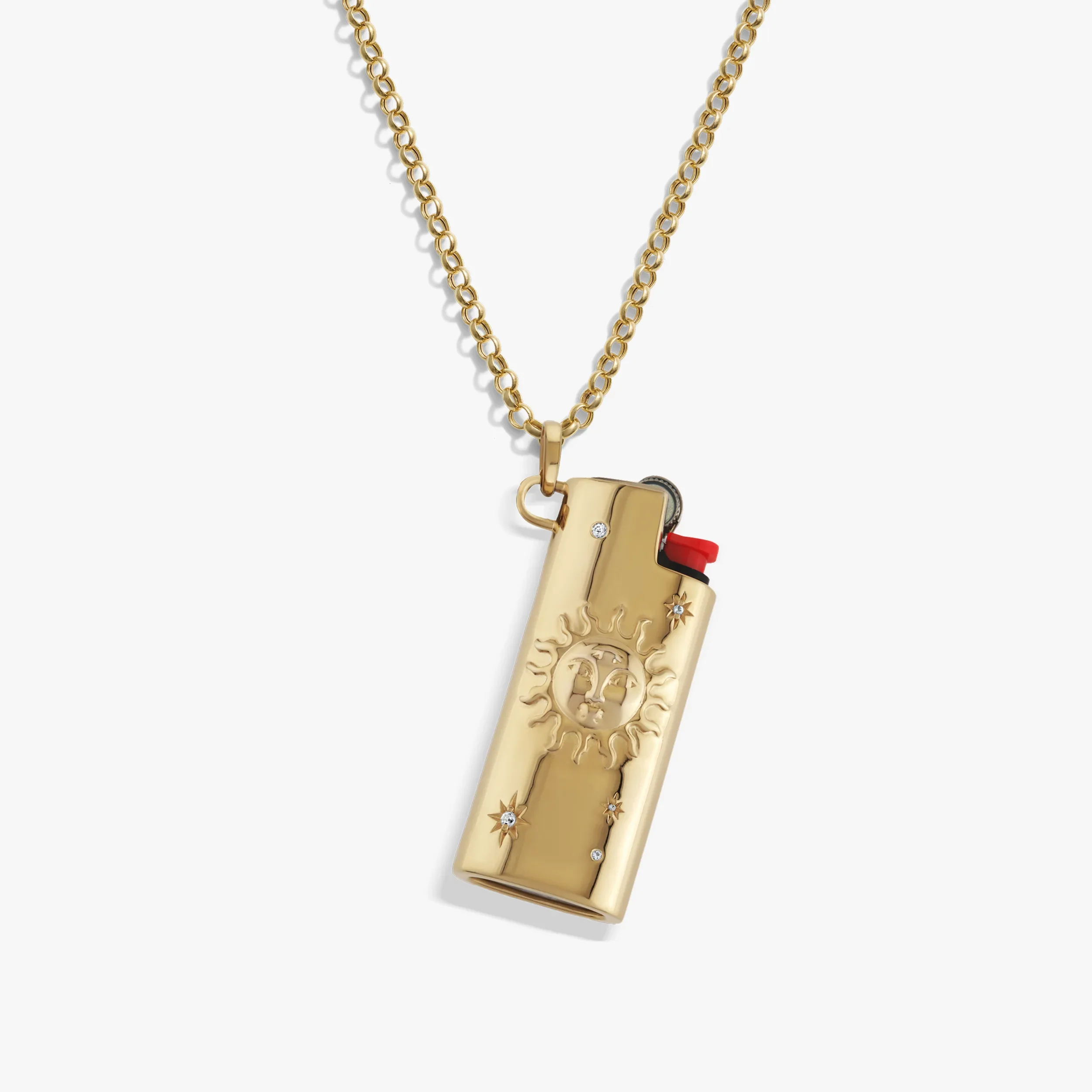 Cosmic Mini Lighter Case Necklace - Image 3