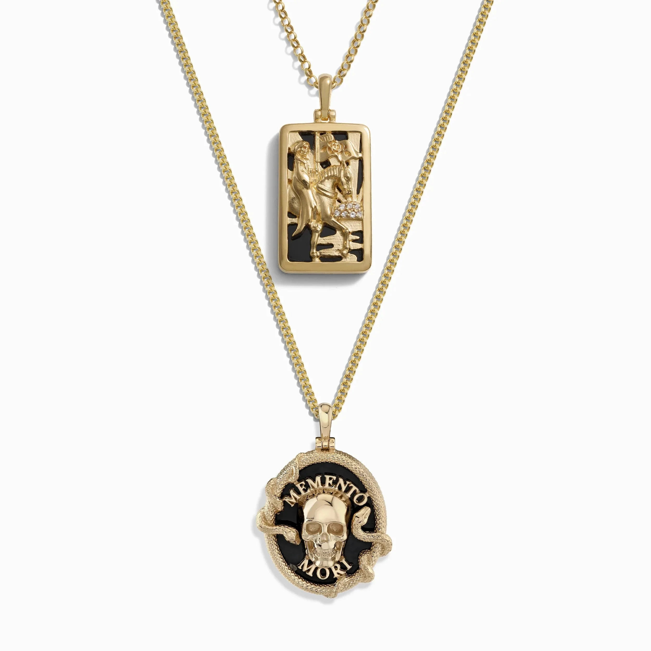 Memento Mori and Death Tarot Necklace Set - Image 4
