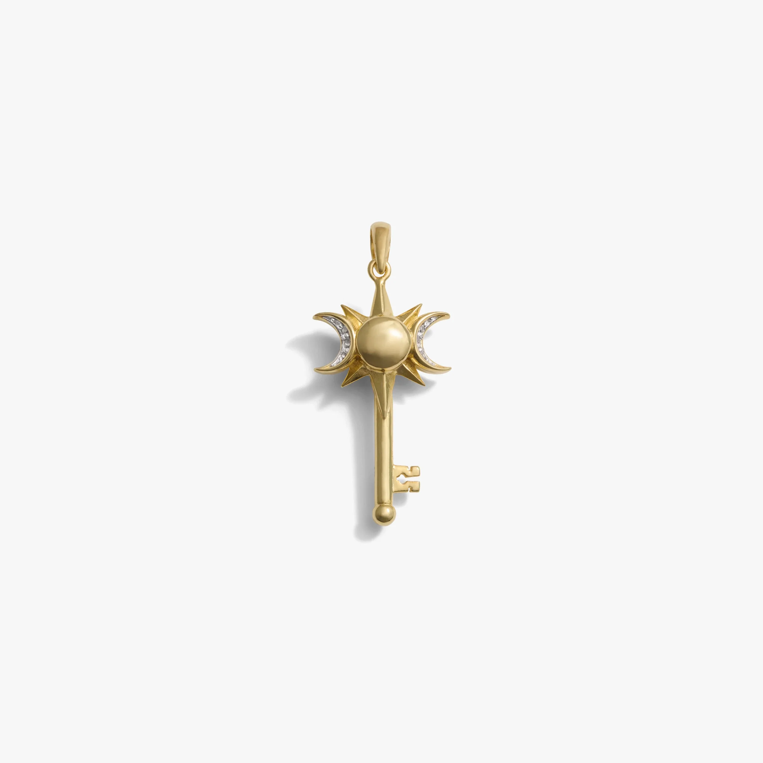 Mini Triple Moon Key Amulet - Image 7