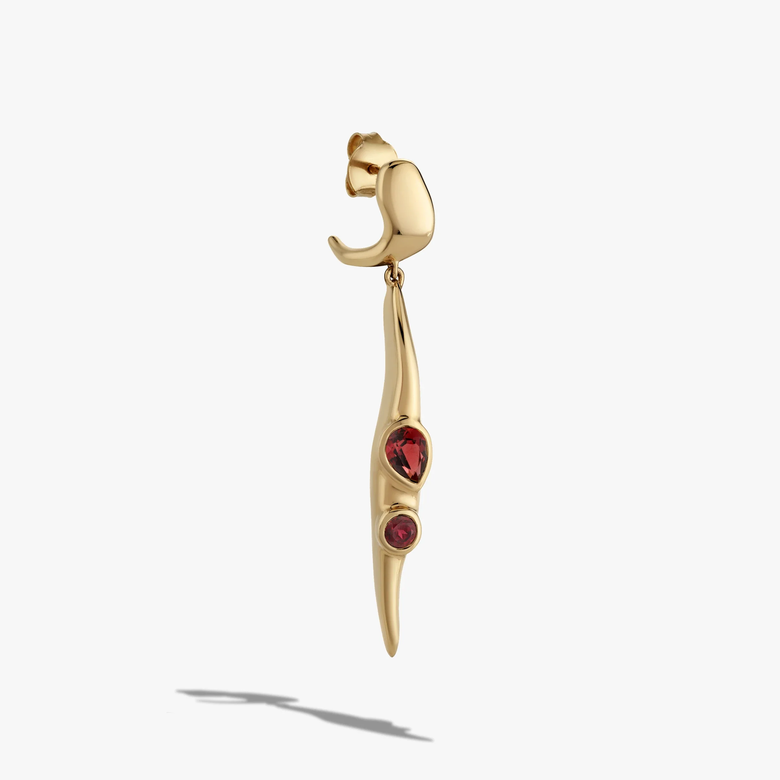 Molten Gemstone Drop Earrings - Image 6