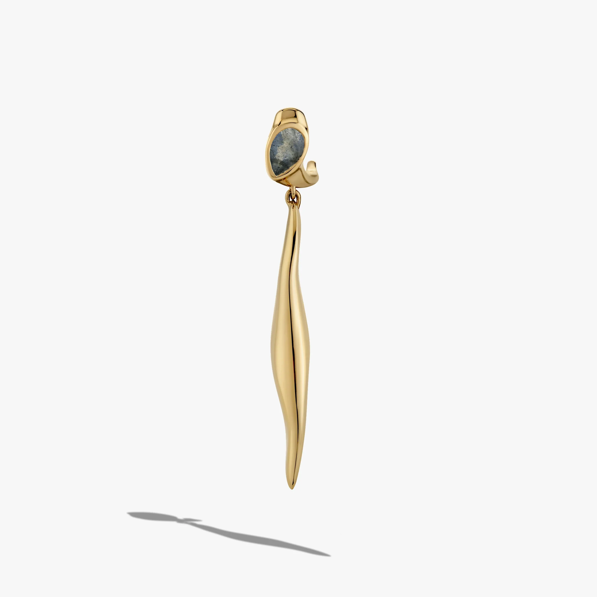 Molten Gemstone Drop Earrings - Image 7