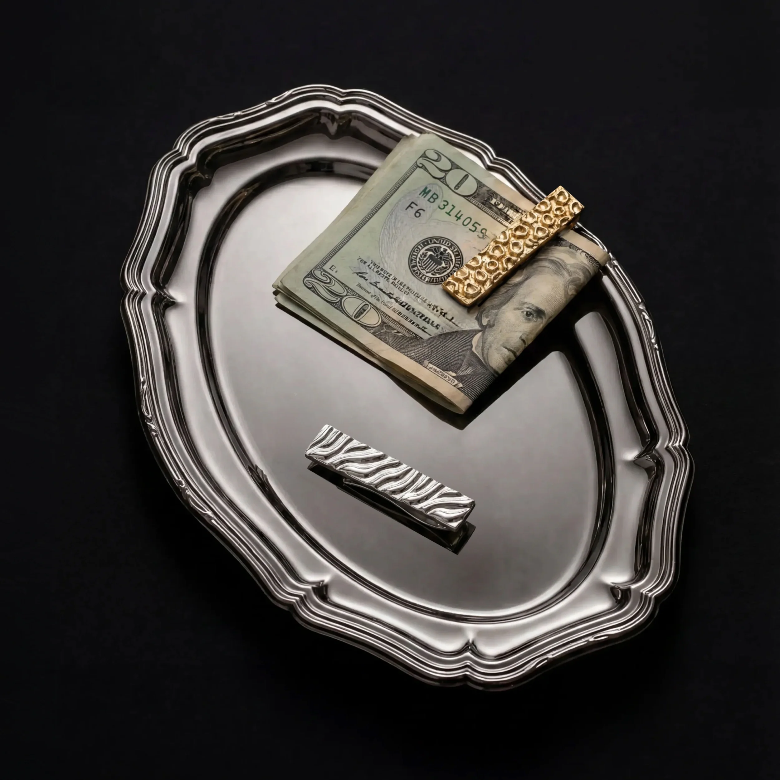 Cat Print Money Clip - Image 2