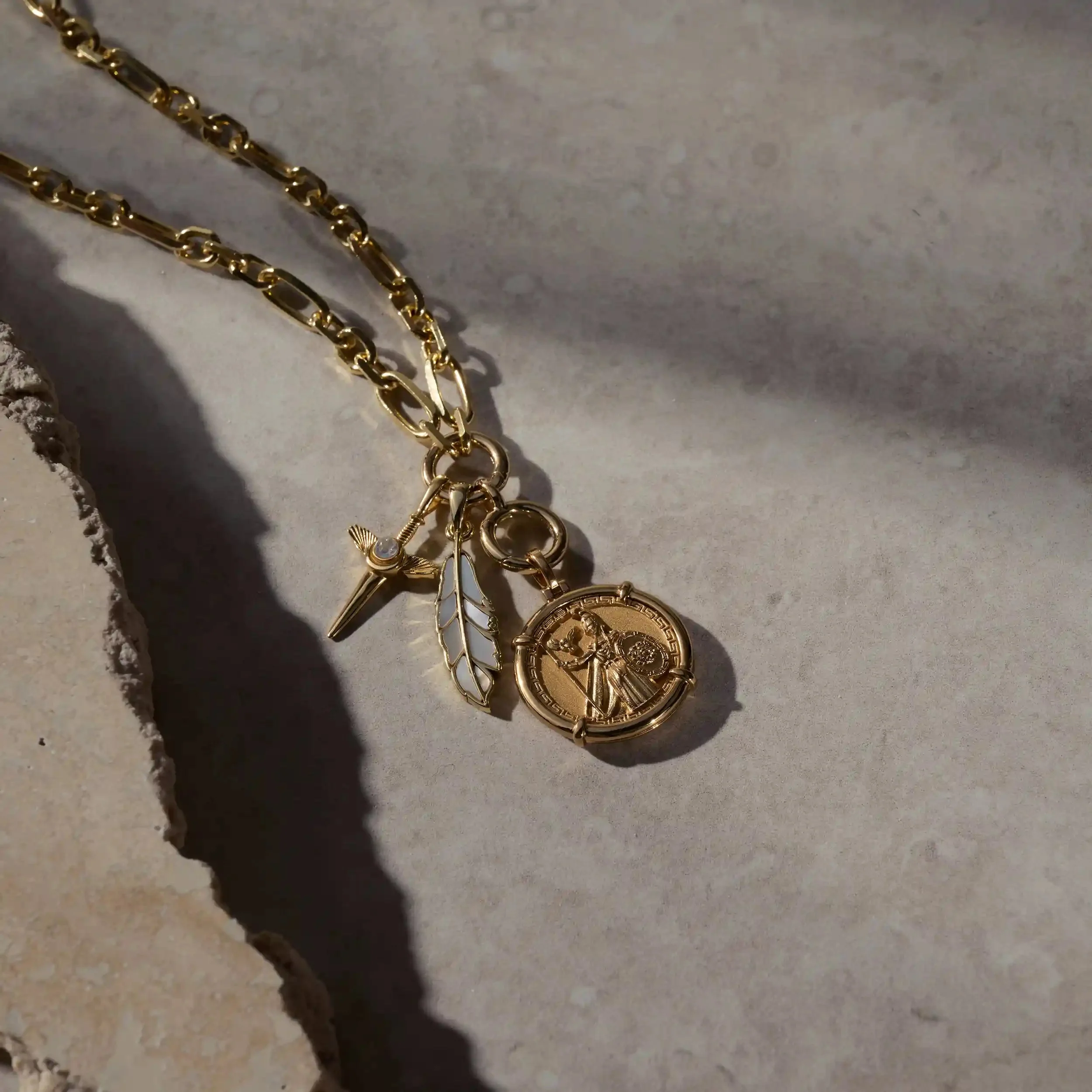 Mother of Pearl Feather Amulet - Image 5