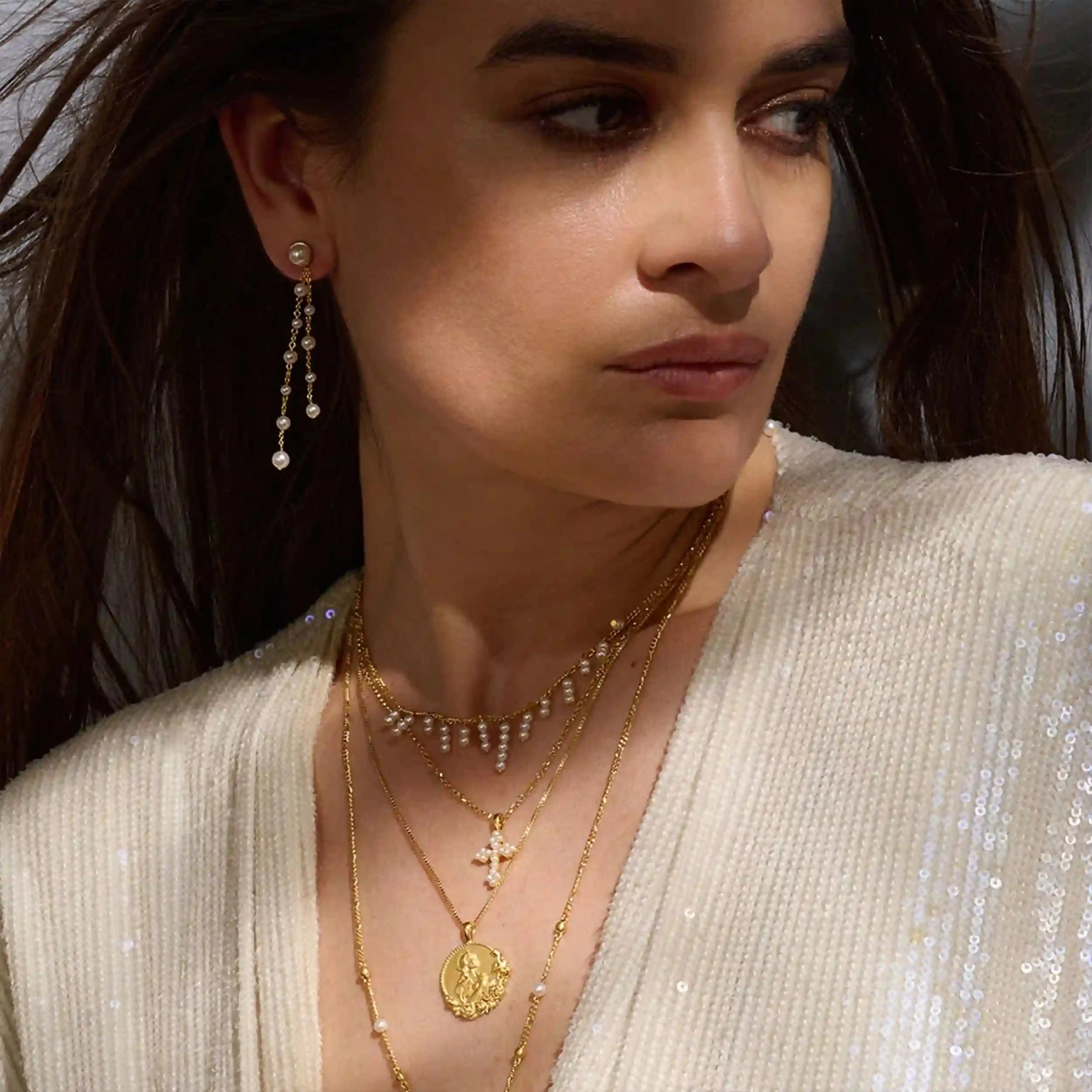 Pearl Shaker Strand Necklace - Image 2