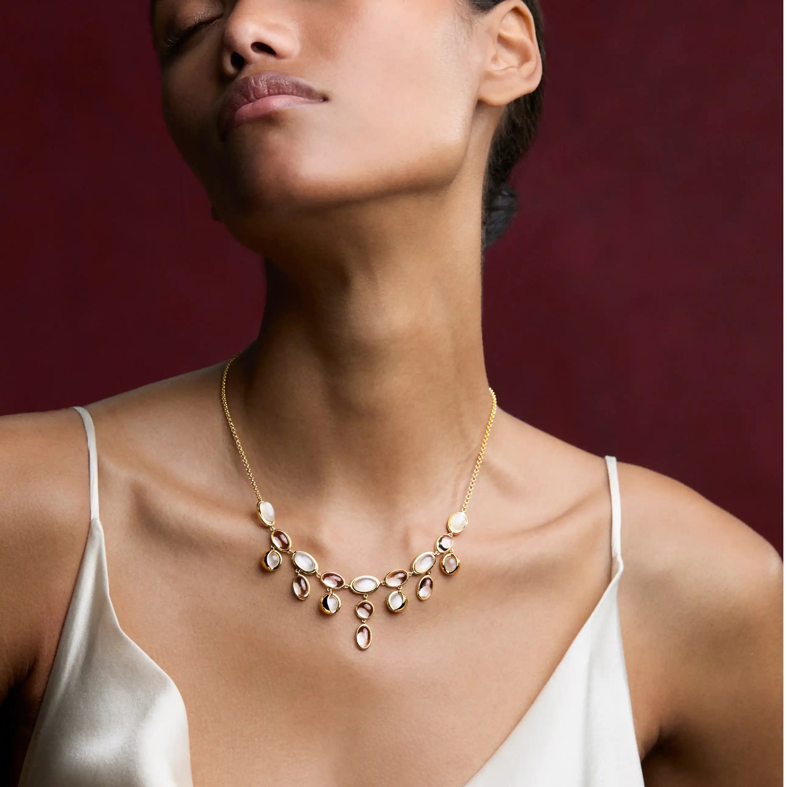 Midnight Reflection Collar Necklace - Image 2