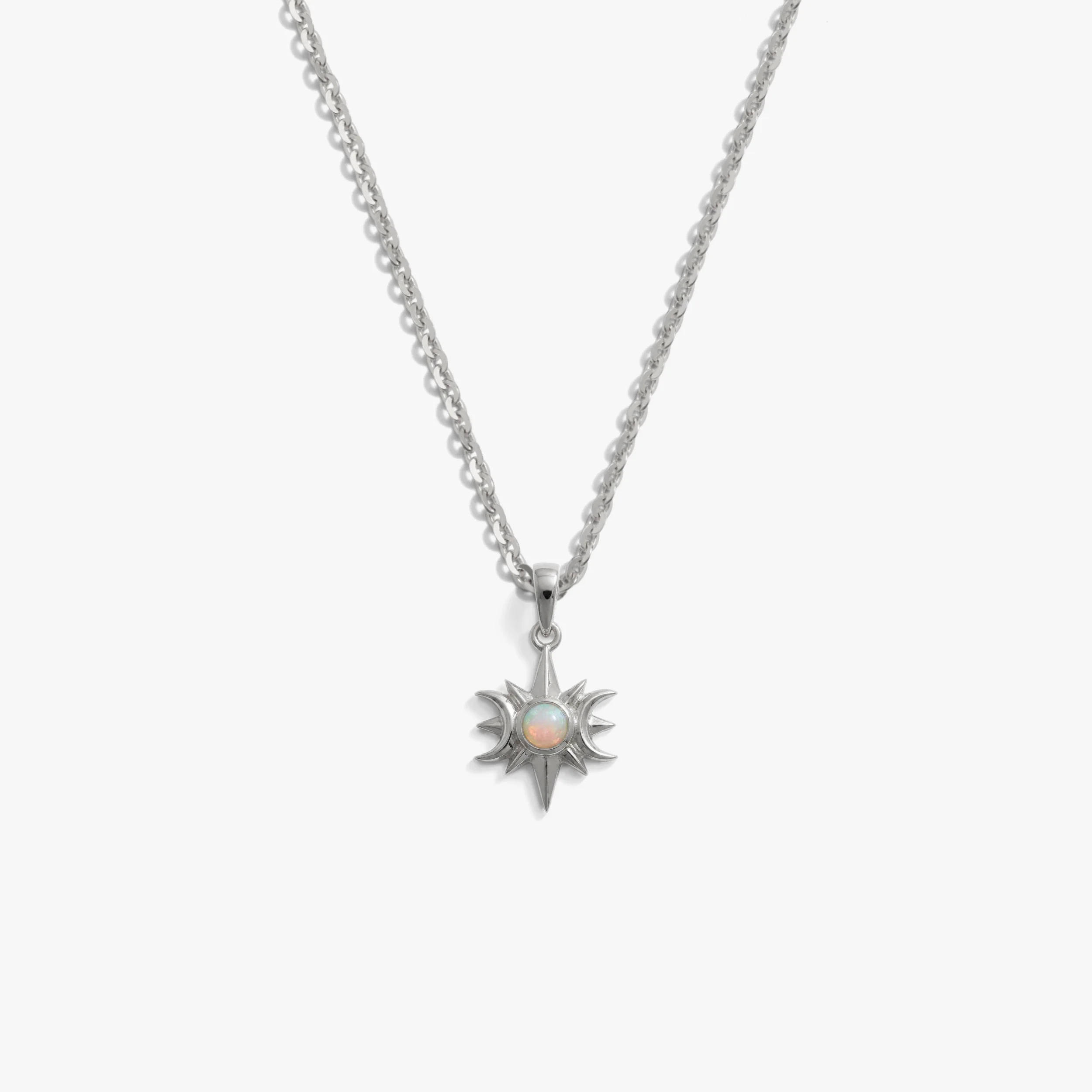 Opal Triple Moon Necklace - Image 3