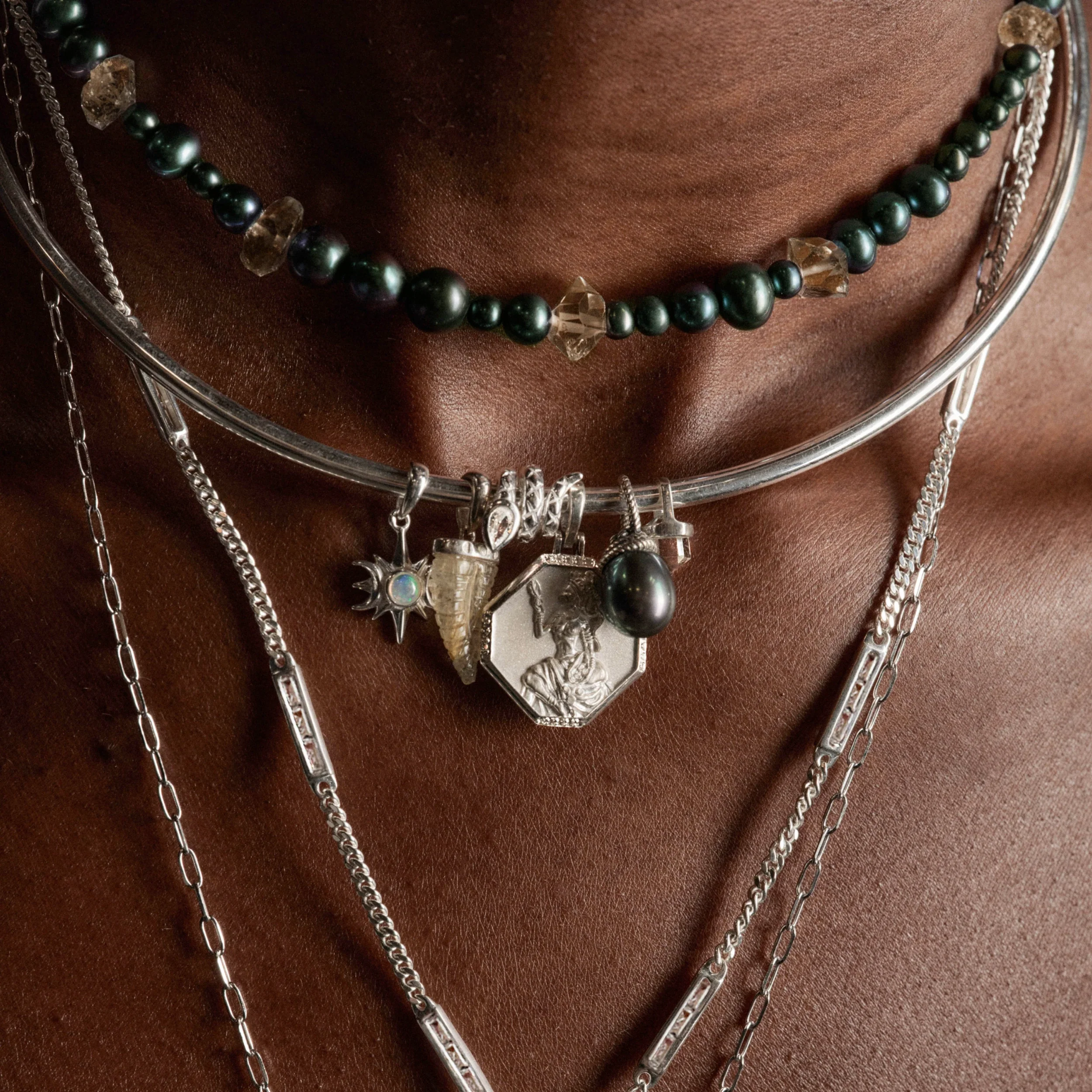 Opal Triple Moon Pendant - Image 5