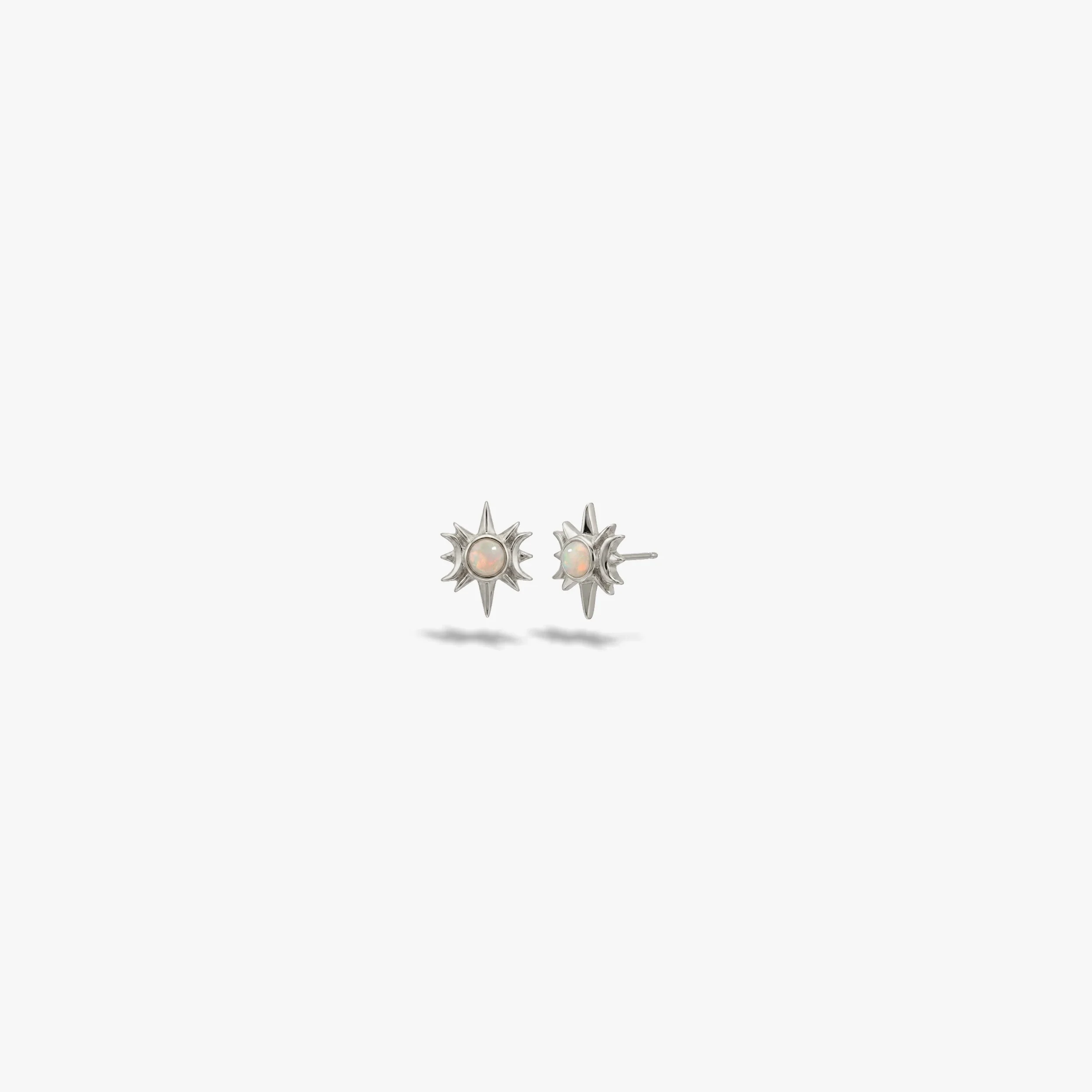 Opal Triple Moon Studs - Image 5