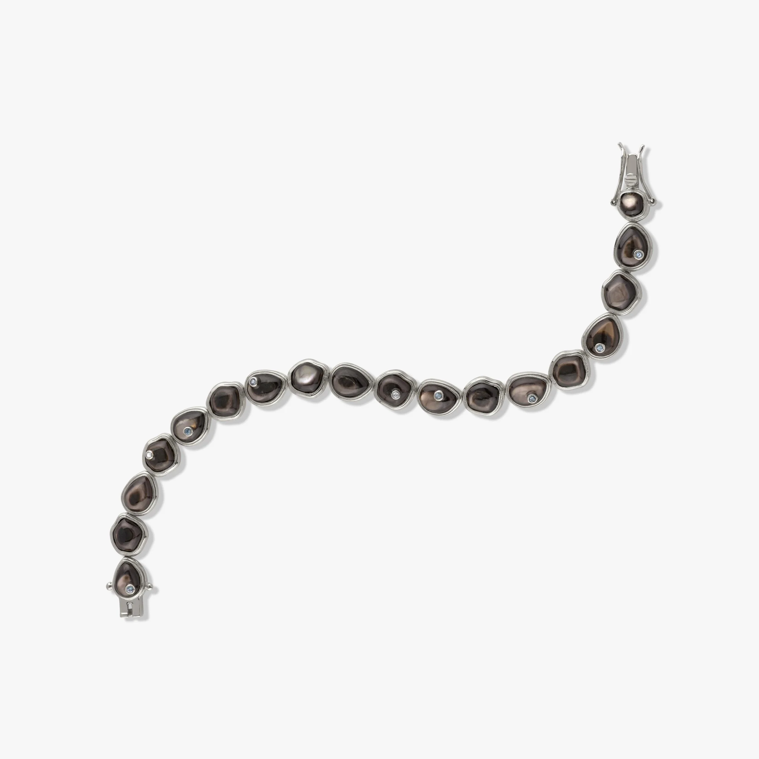 Organic Pearl Gemstone Tennis Bracelet - Image 9