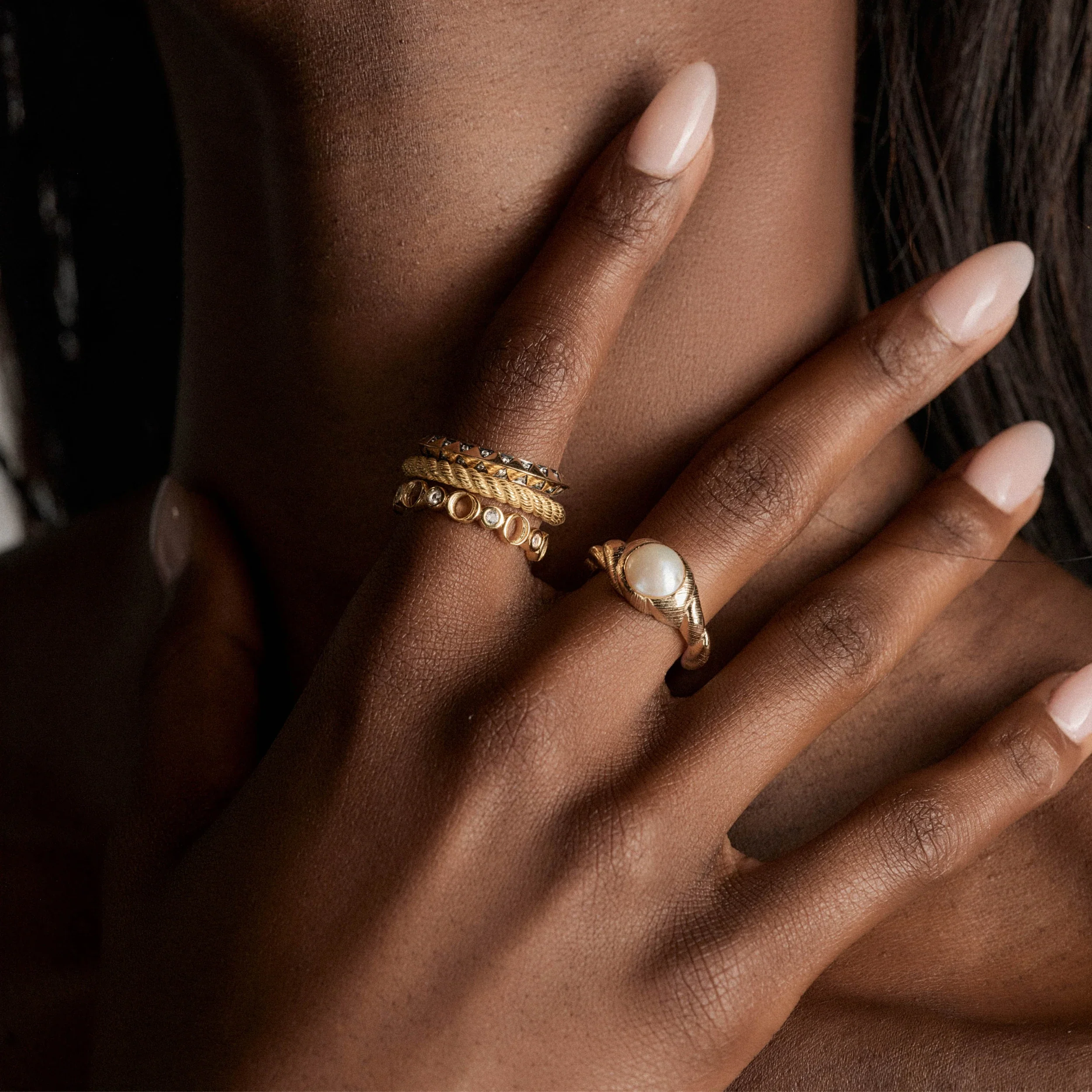 Adorned Pearl Ring - Image 2