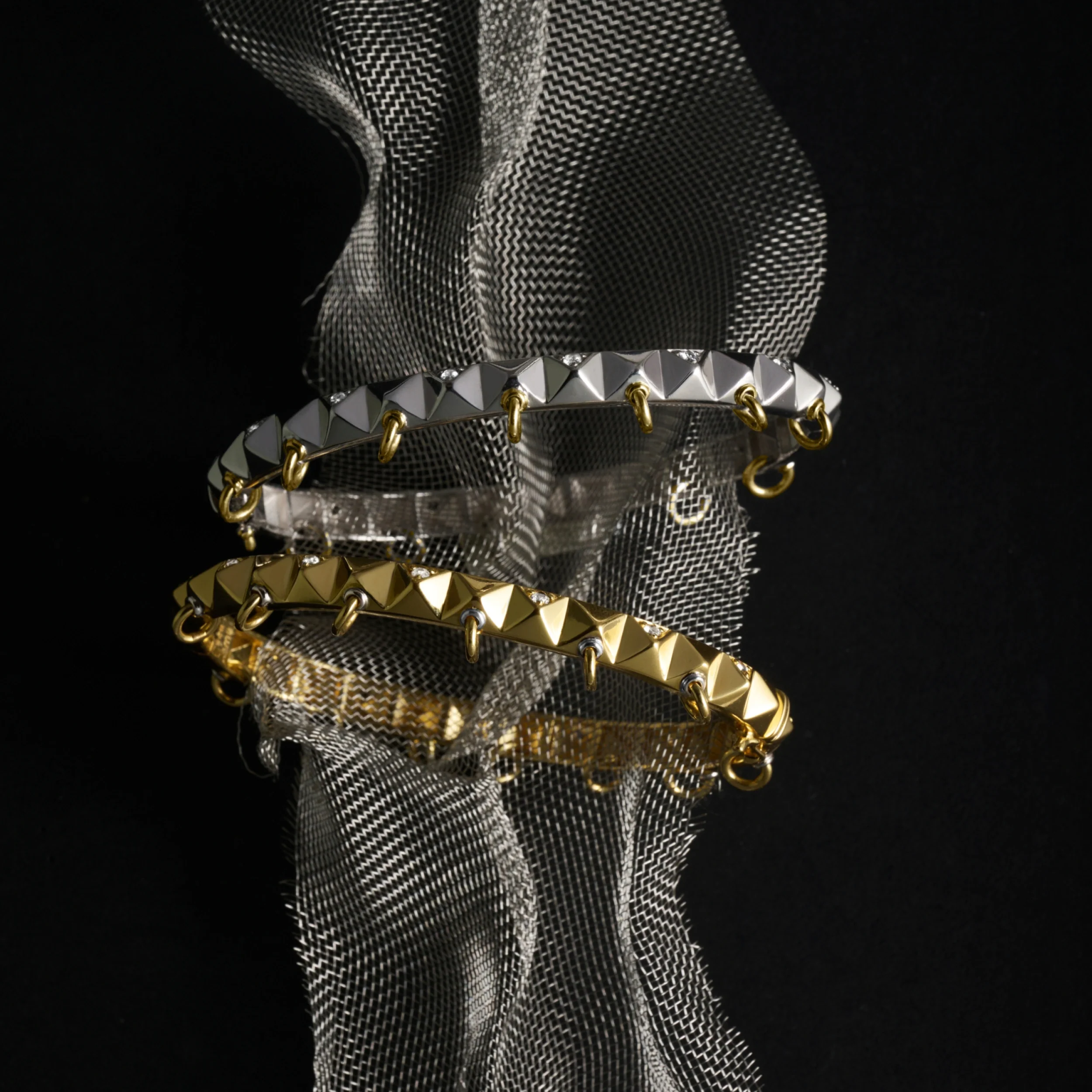 Sapphire Armor Hinge Cuff - Image 3