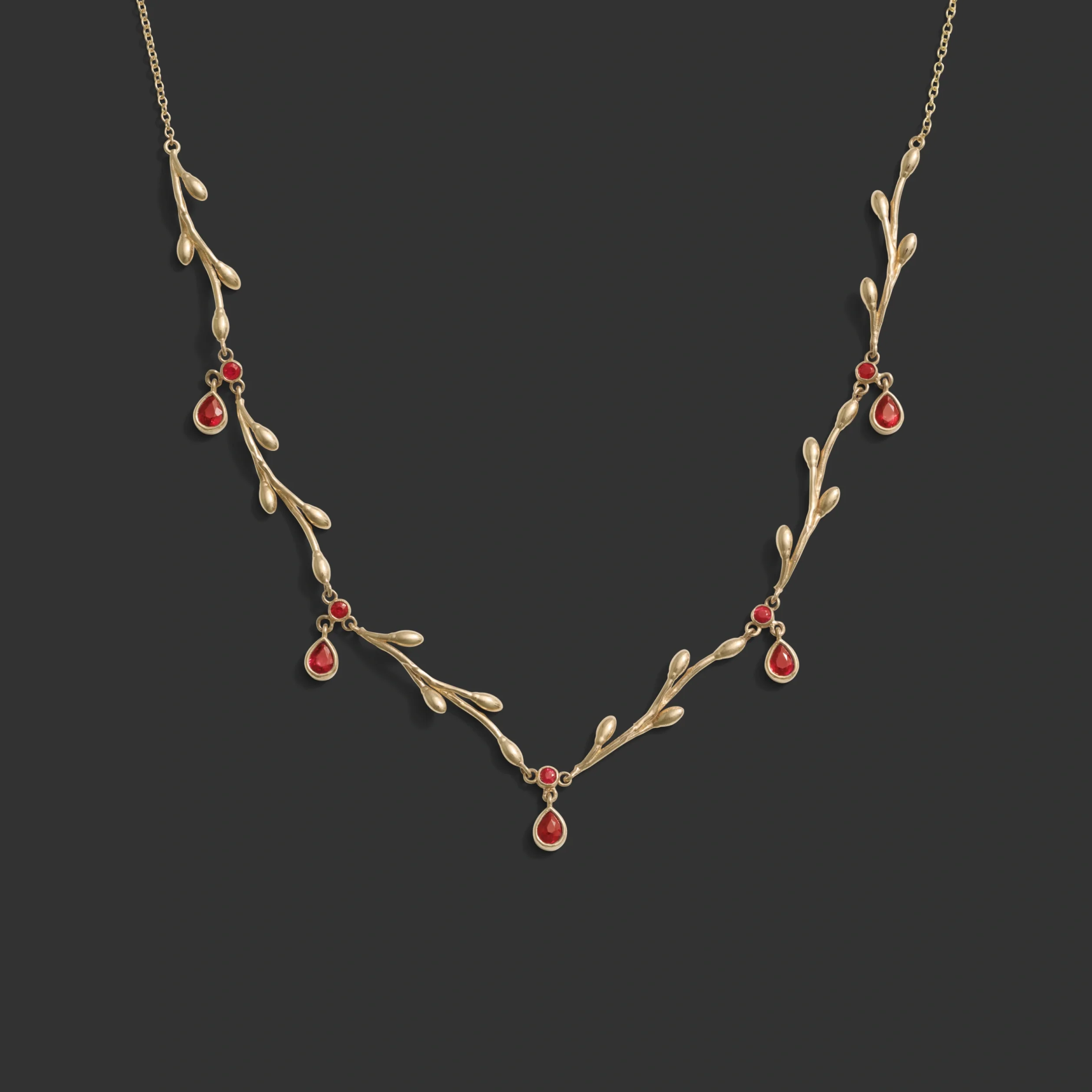 Ruby Vine Necklace