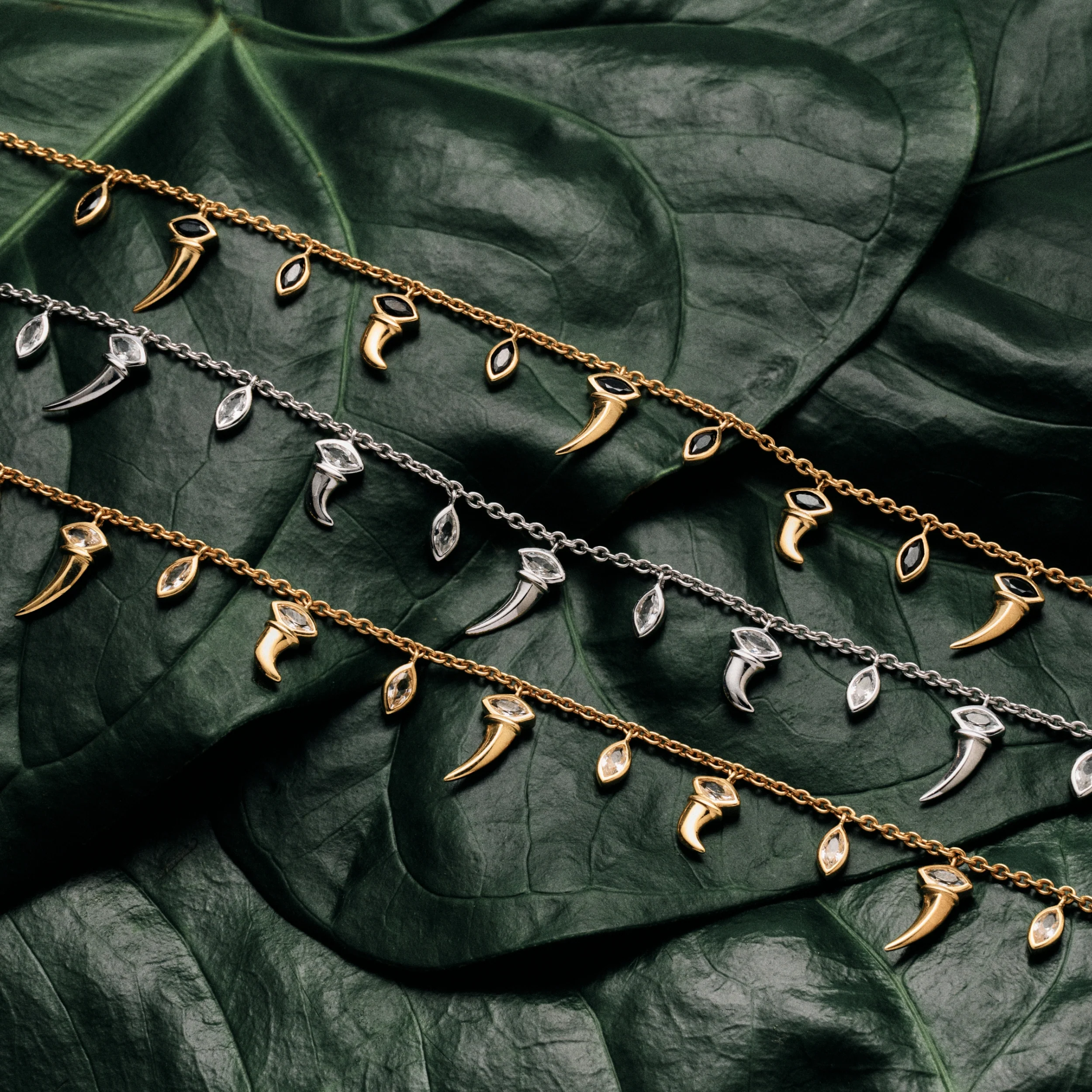 Saber-Tooth Layering Necklace - Image 4