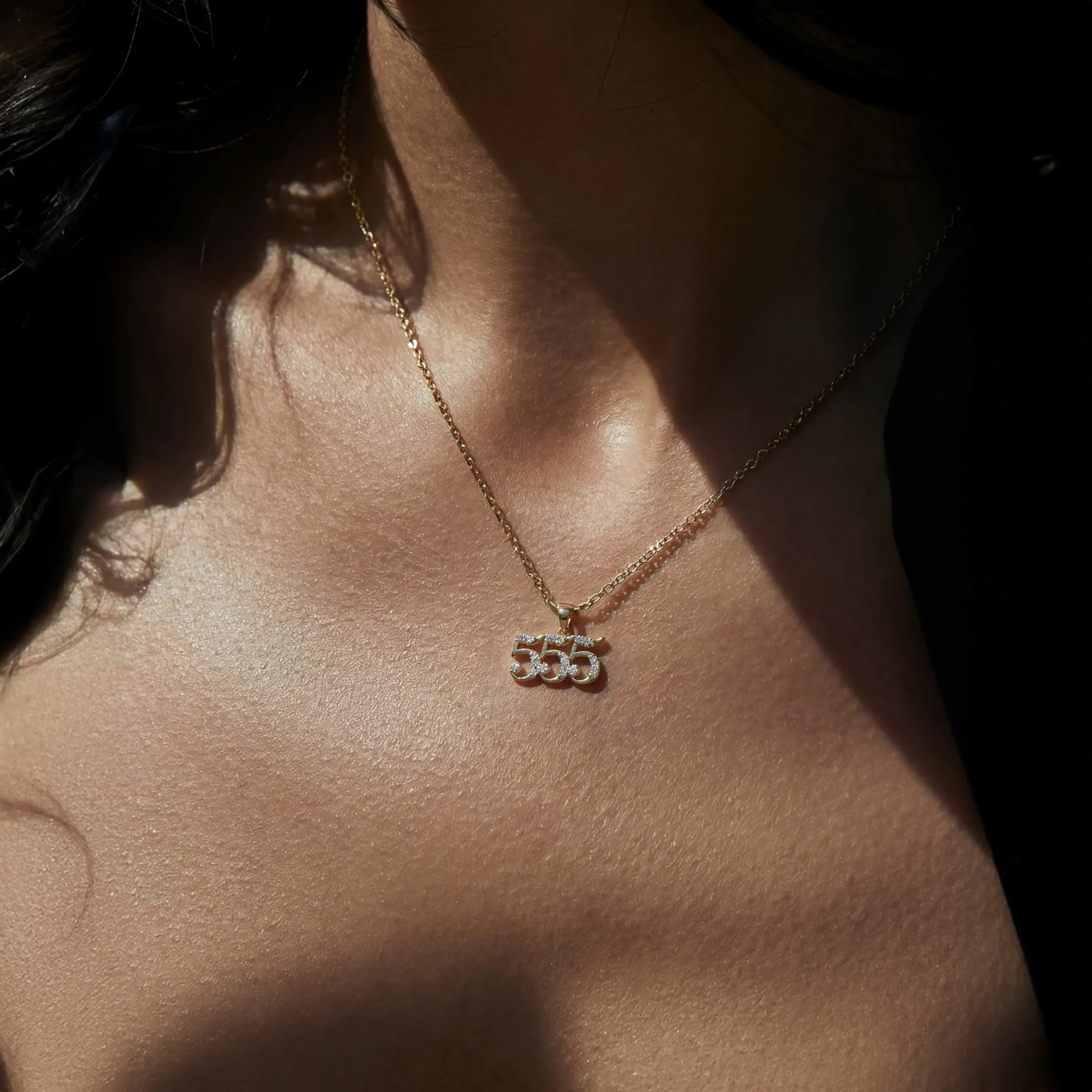 Sapphire Angel Number Necklace - Image 4