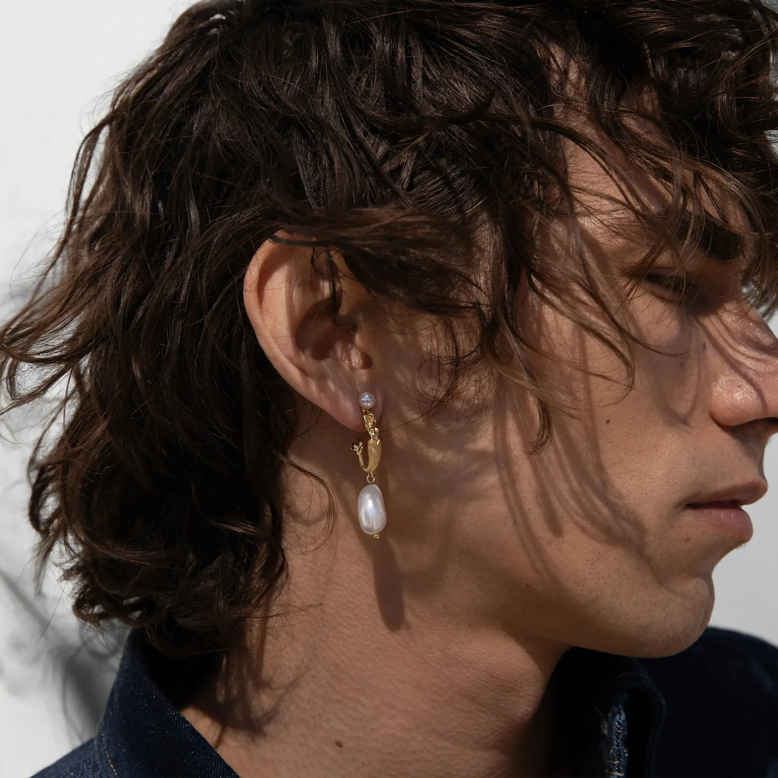 Sea Siren Pearl Earring - Image 3