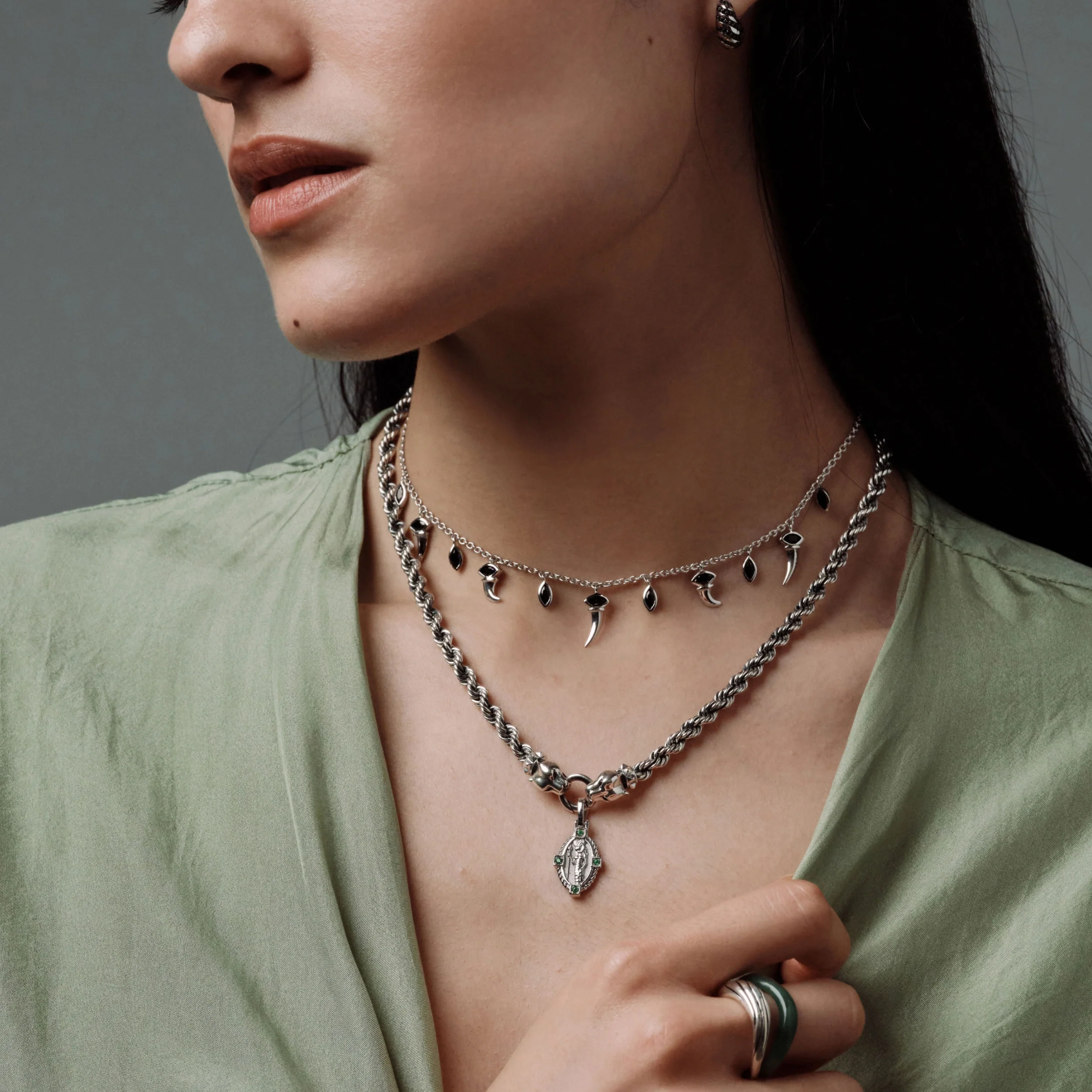 Sekhmet & Bastet Dual Goddess Pendant - Image 3