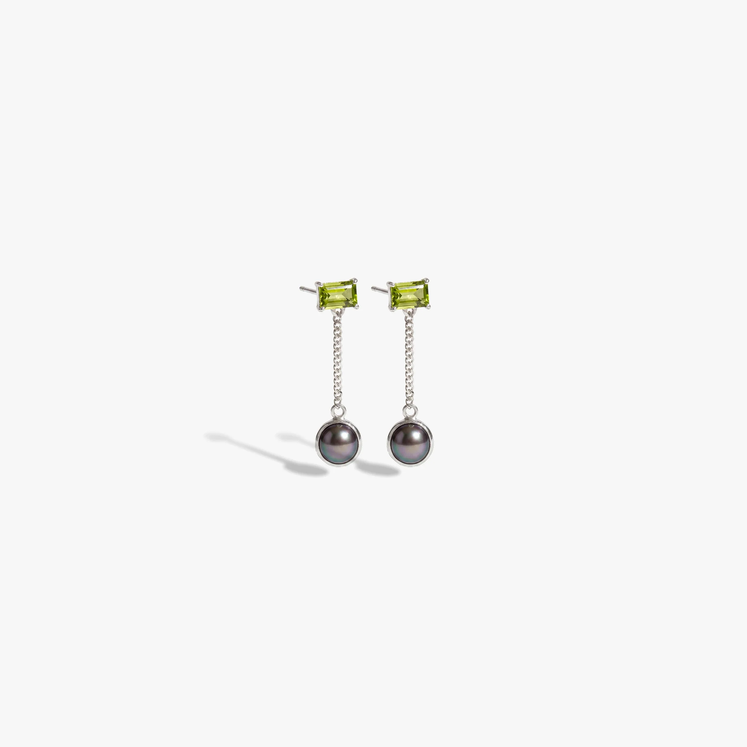 Molten Pearl Asymmetrical Earrings - Image 11