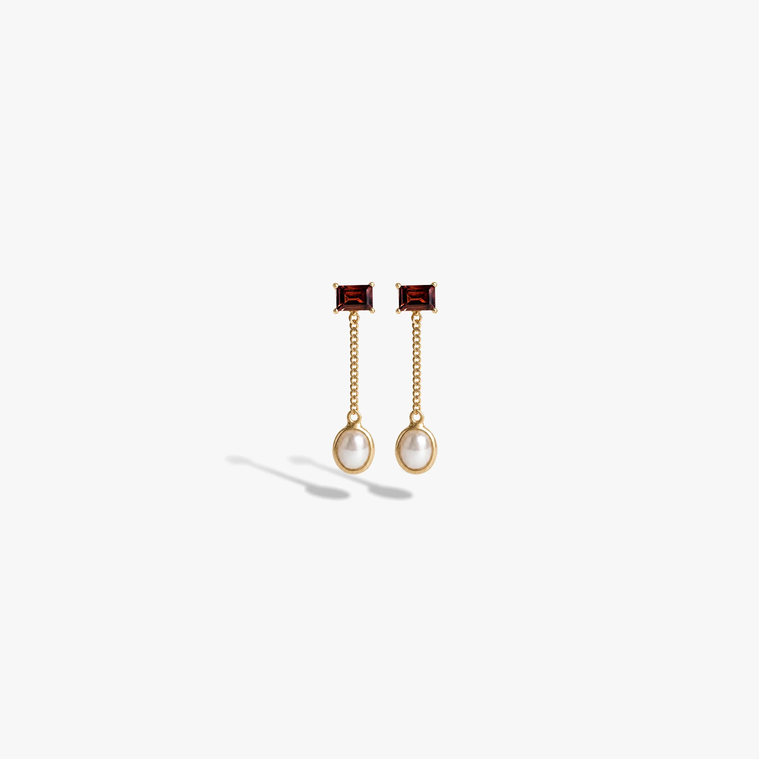 Molten Pearl Asymmetrical Earrings - Image 6