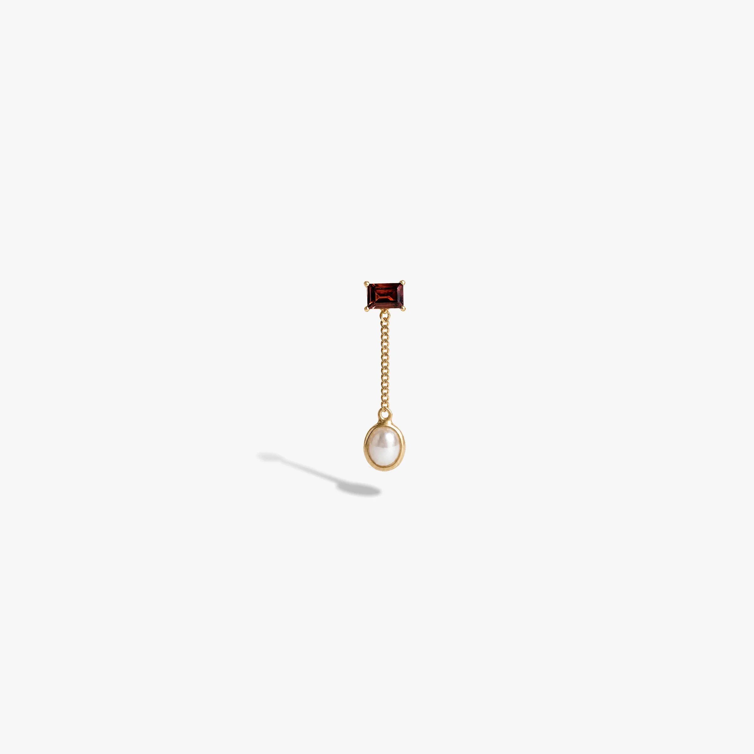 Molten Pearl Asymmetrical Earrings - Image 8