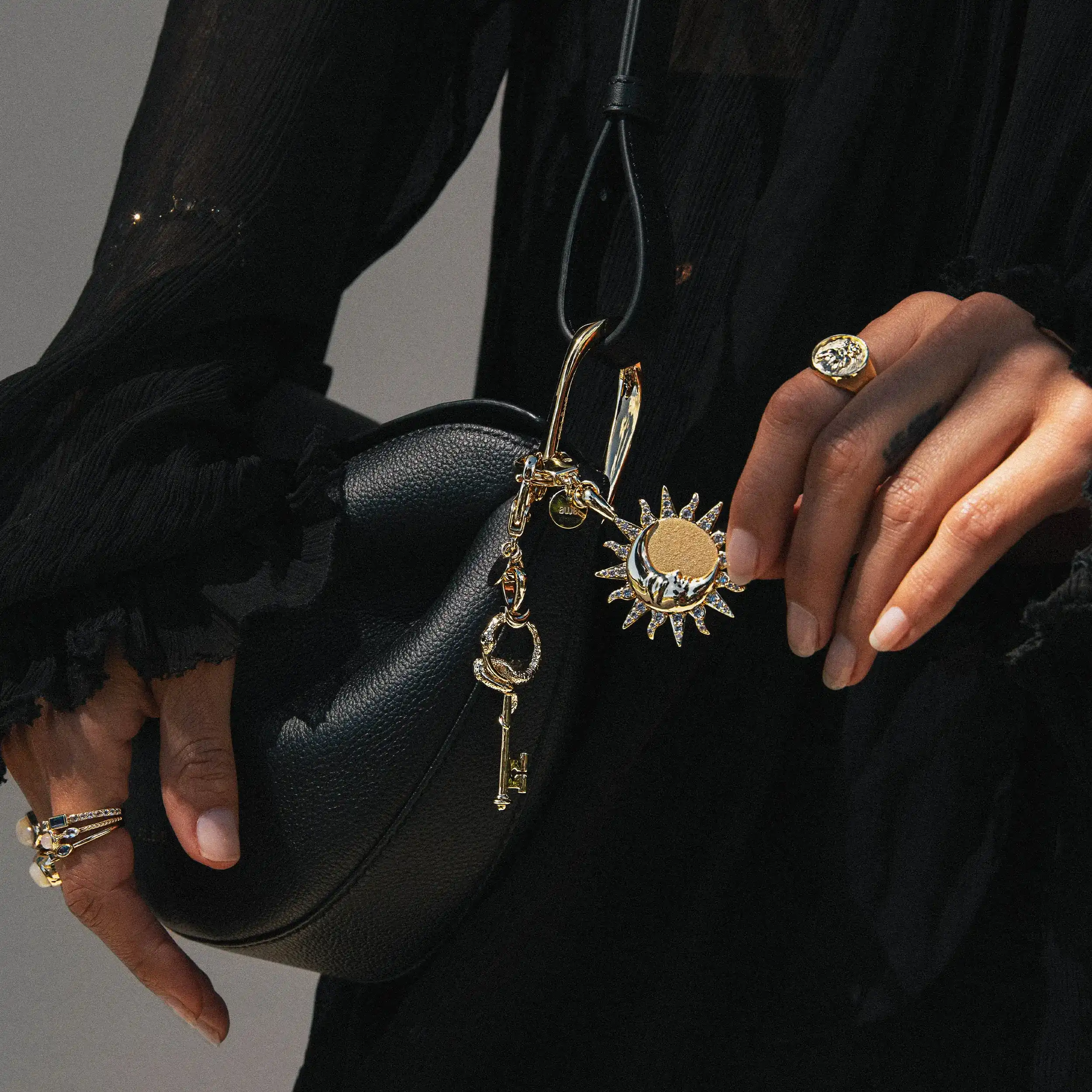 Sun & Moon Bag Charm - Image 2