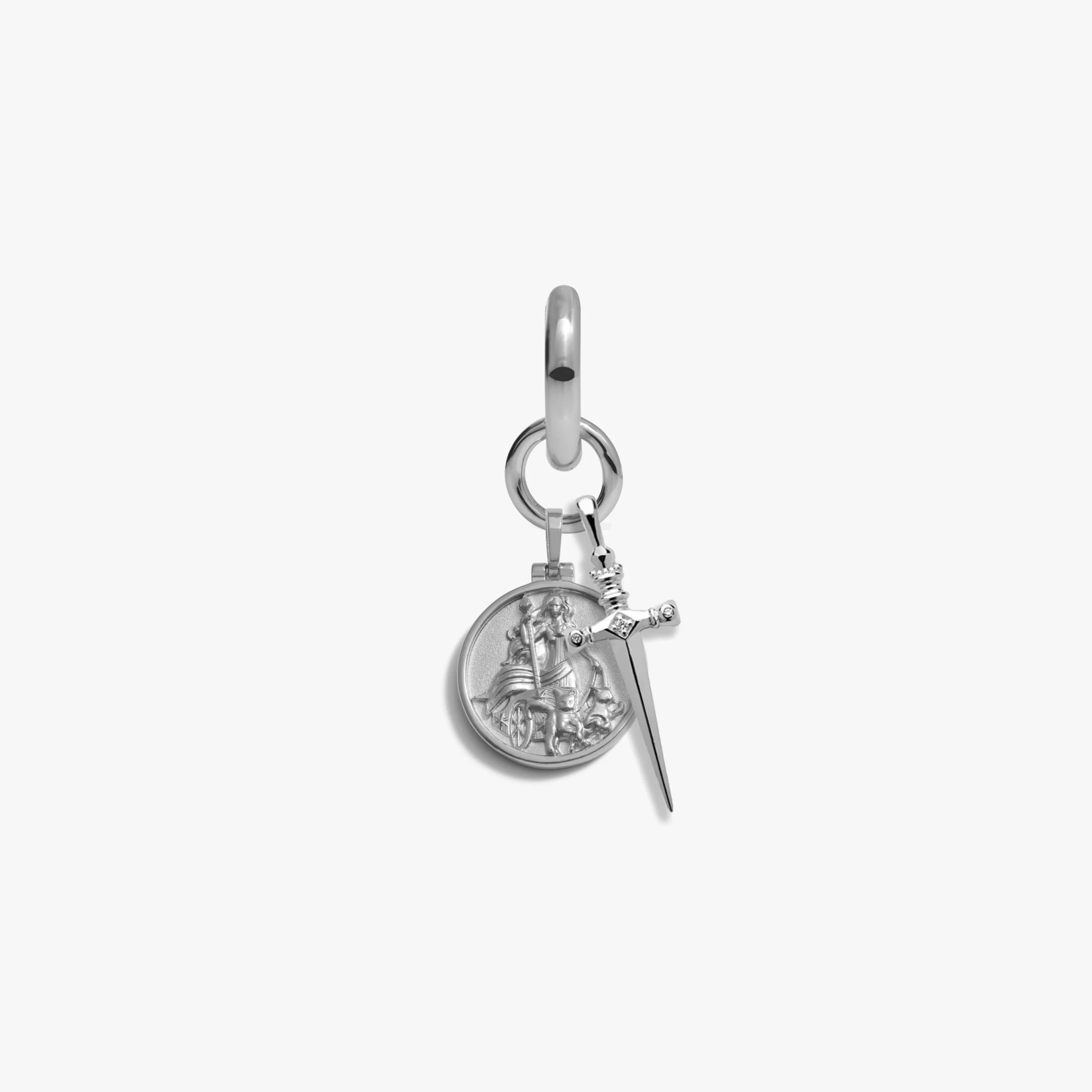 Warrior Goddess Charm Earring - Image 4