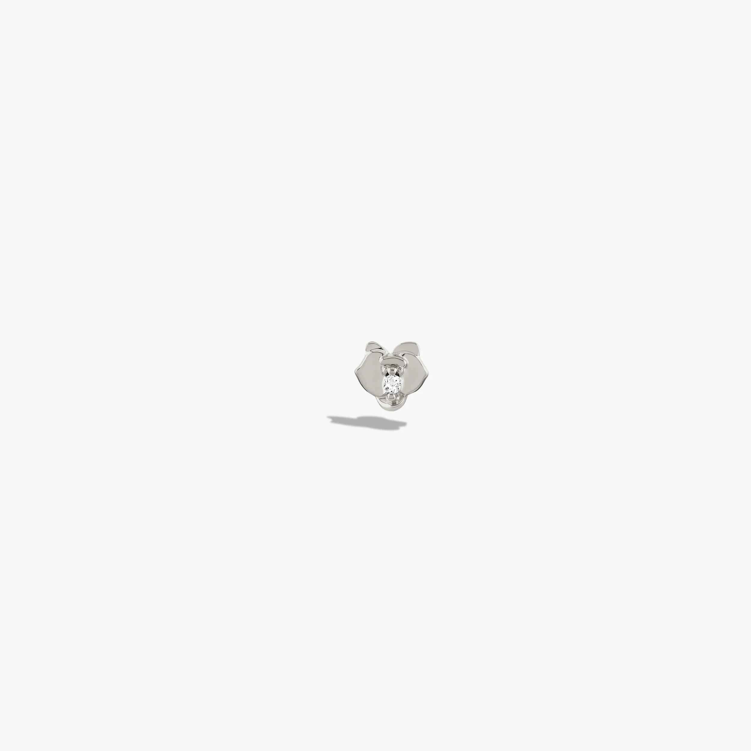 White Topaz Orchid Studs - Image 4